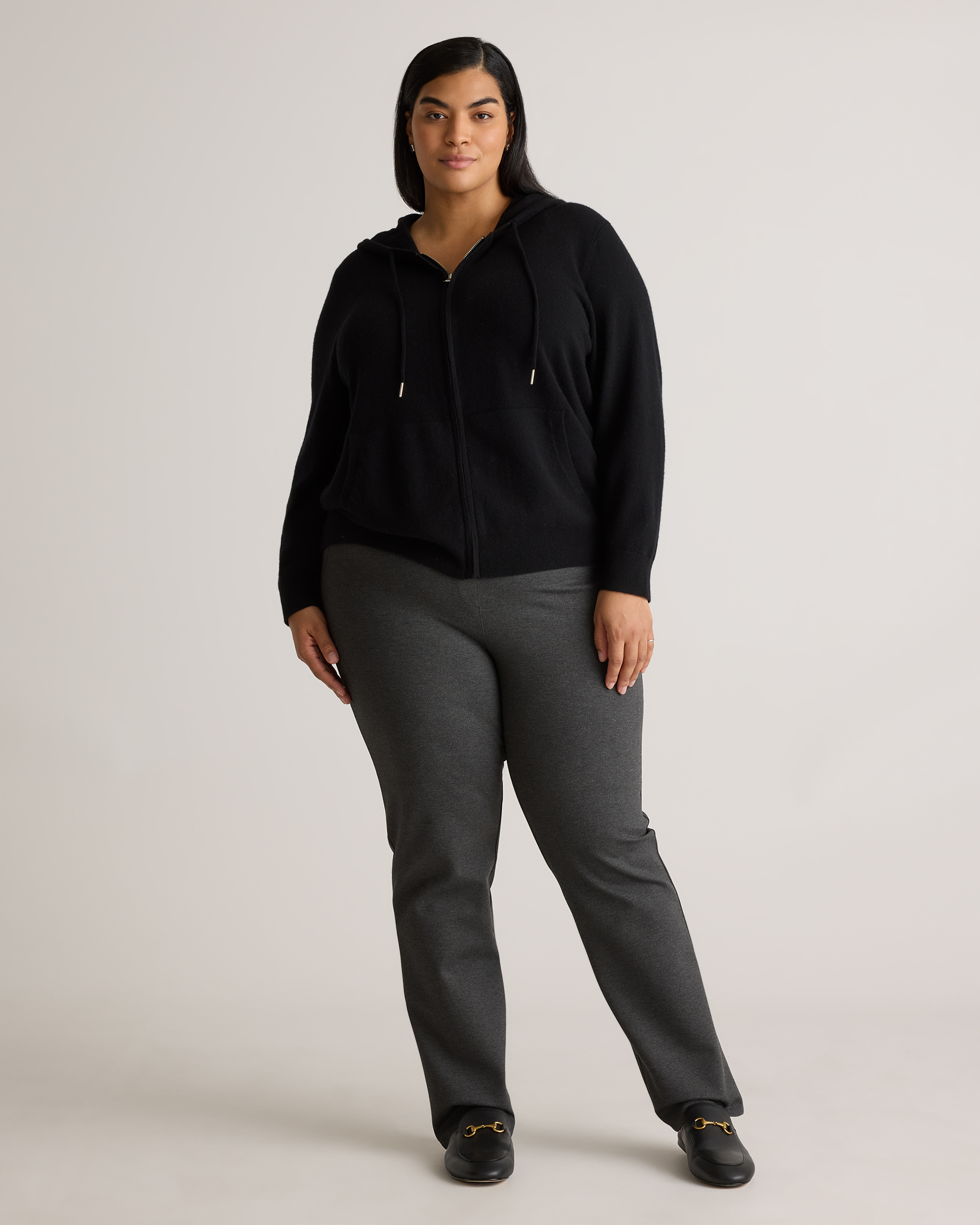 Mongolian Cashmere Full-Zip Hoodie — Image 19