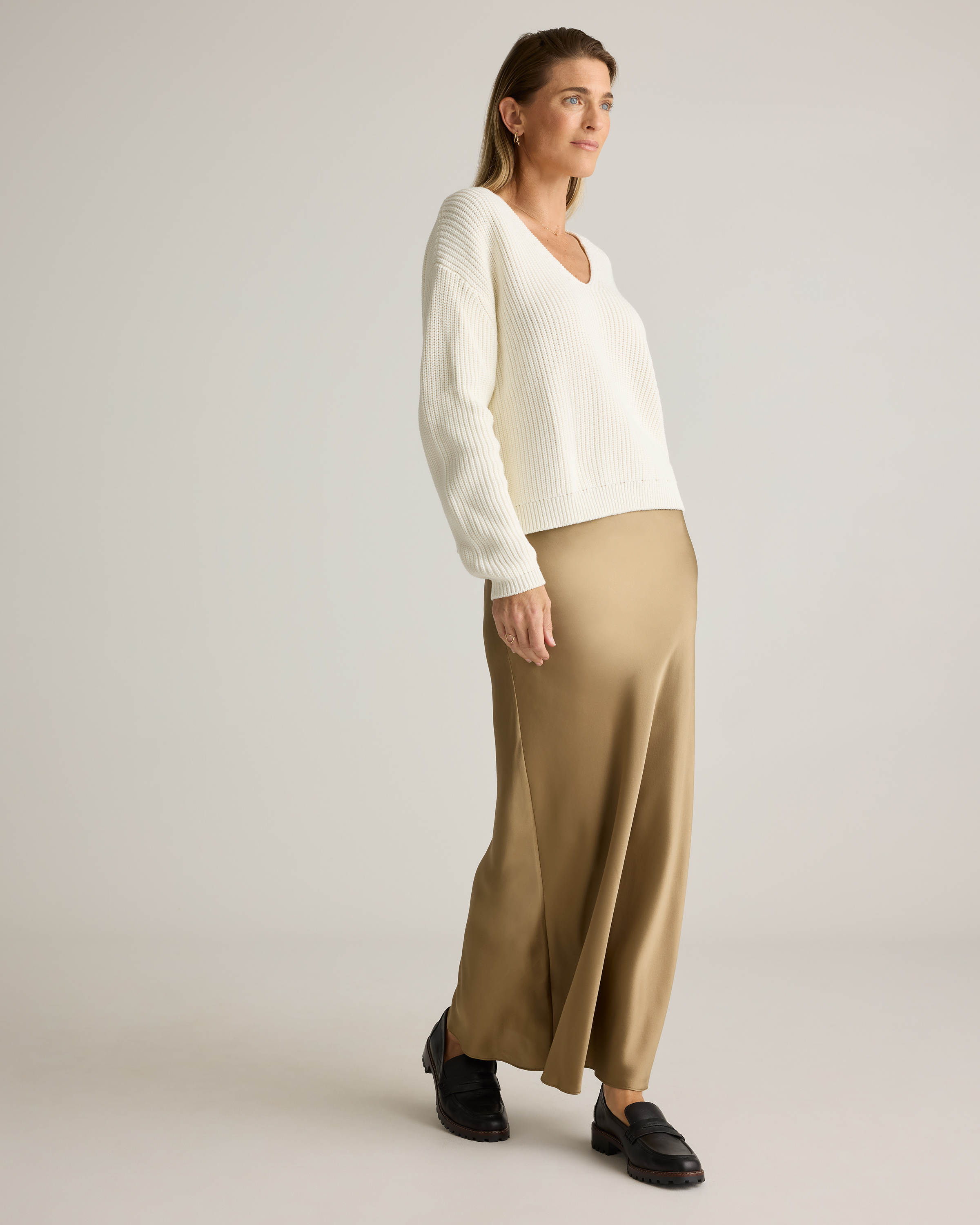 100% Washable Silk Maxi Skirt — Image 46