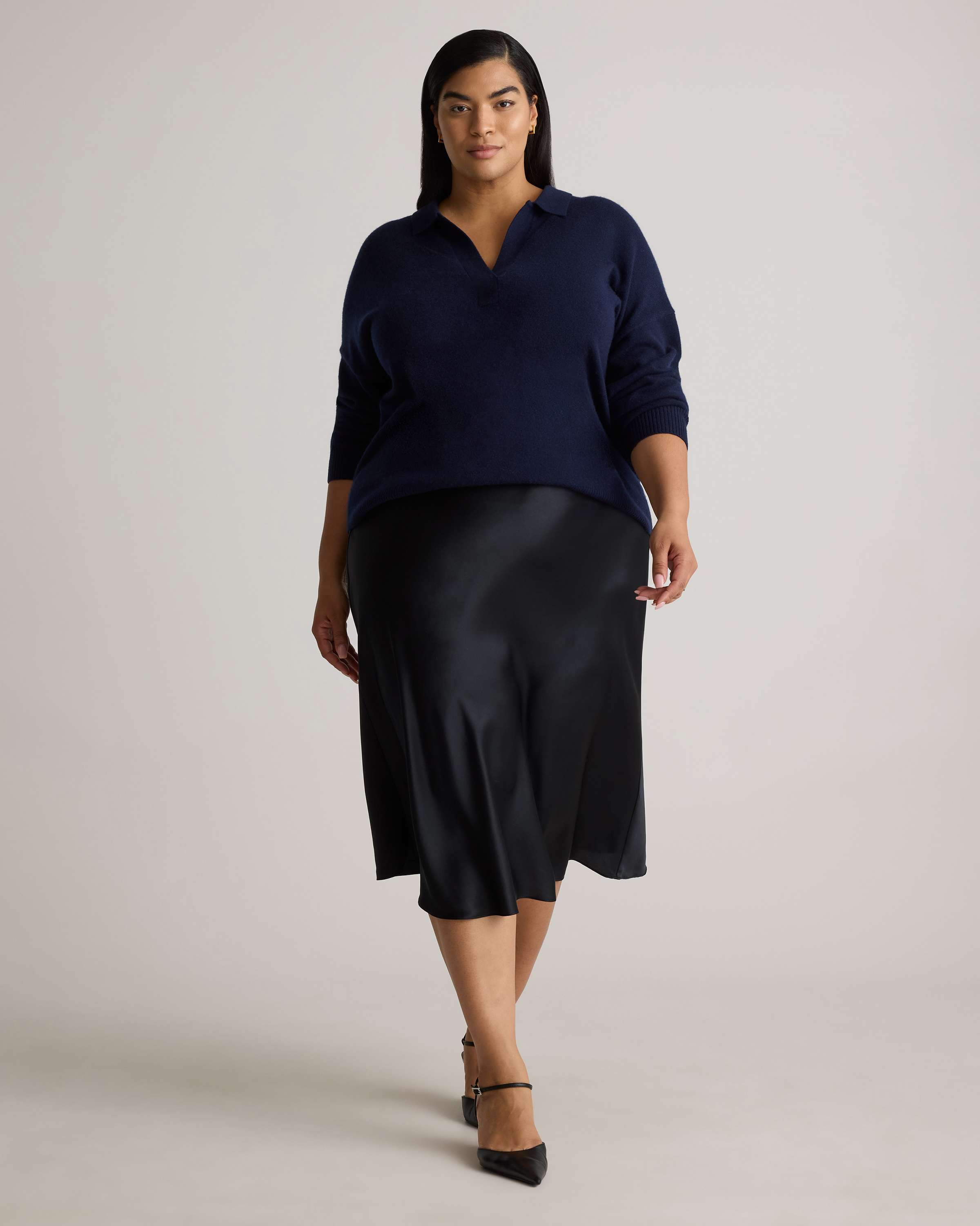 Mongolian Cashmere Polo Sweater — Image 18