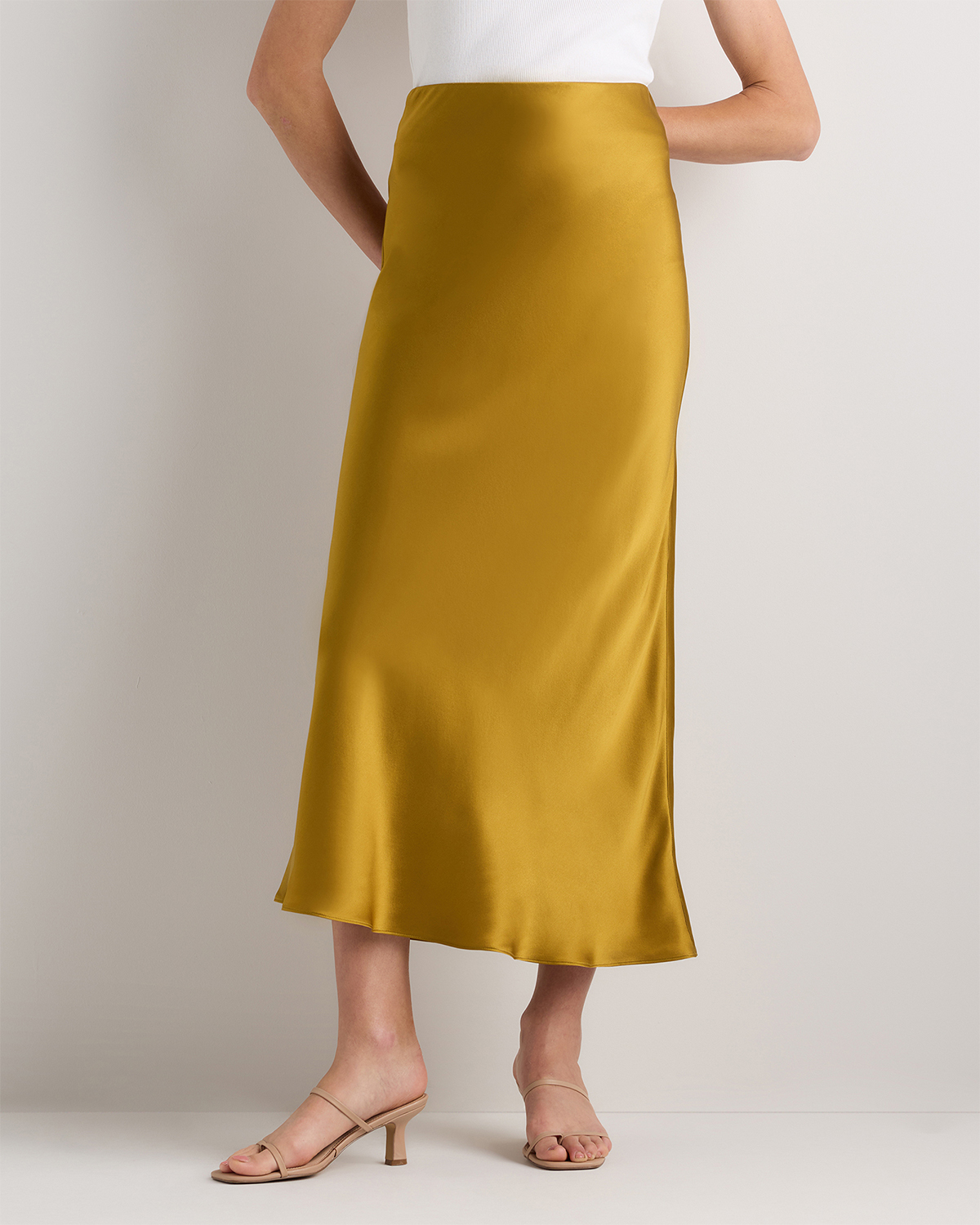 100% Washable Silk Maxi Skirt — Image 61