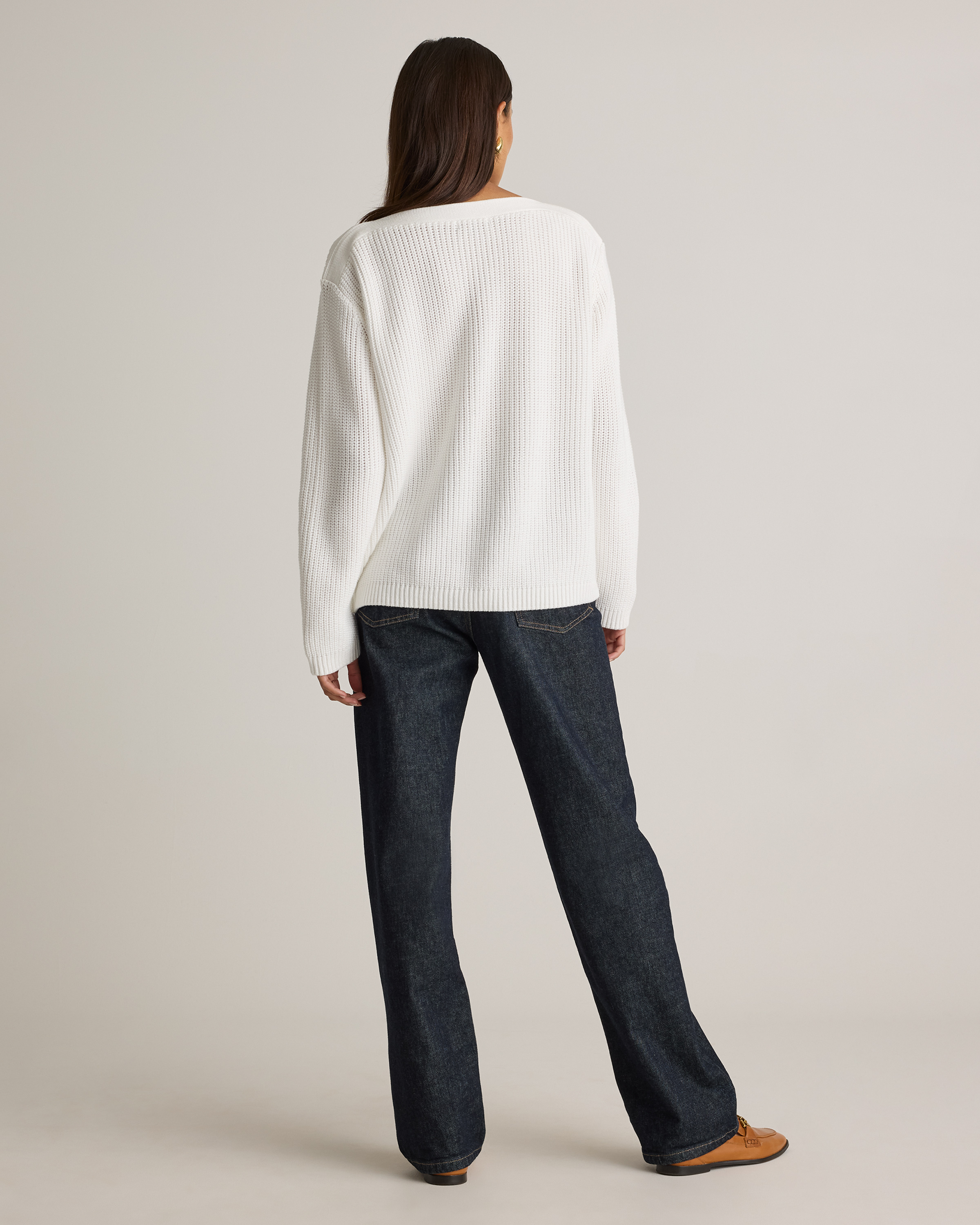 100% Organic Cotton Fisherman Boatneck Sweater — Image 27