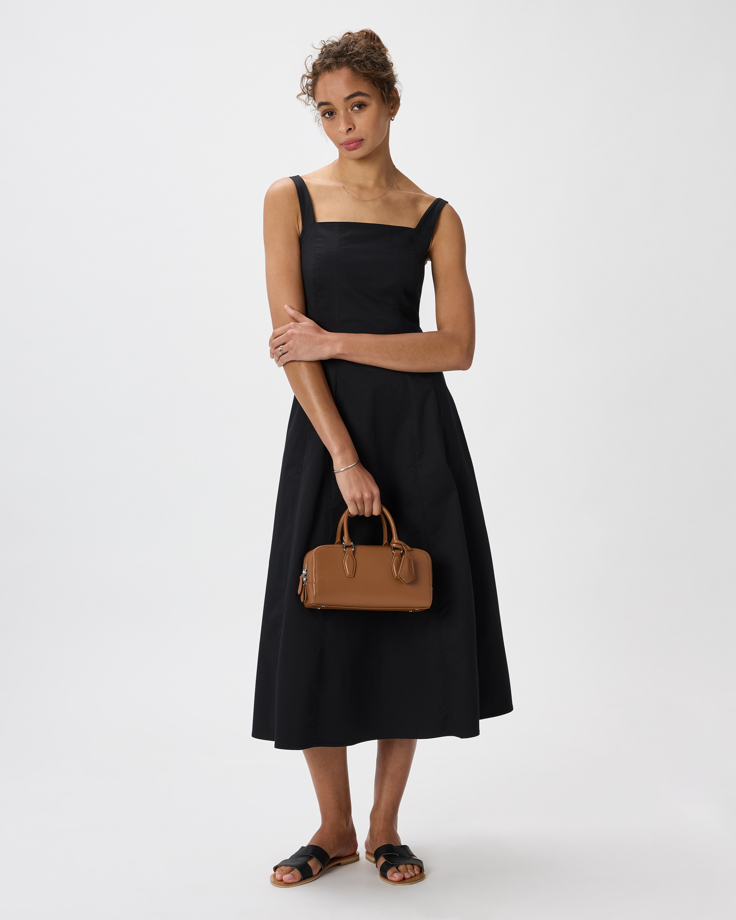 Italian Leather Mini Bowler Crossbody Satchel — Image 15