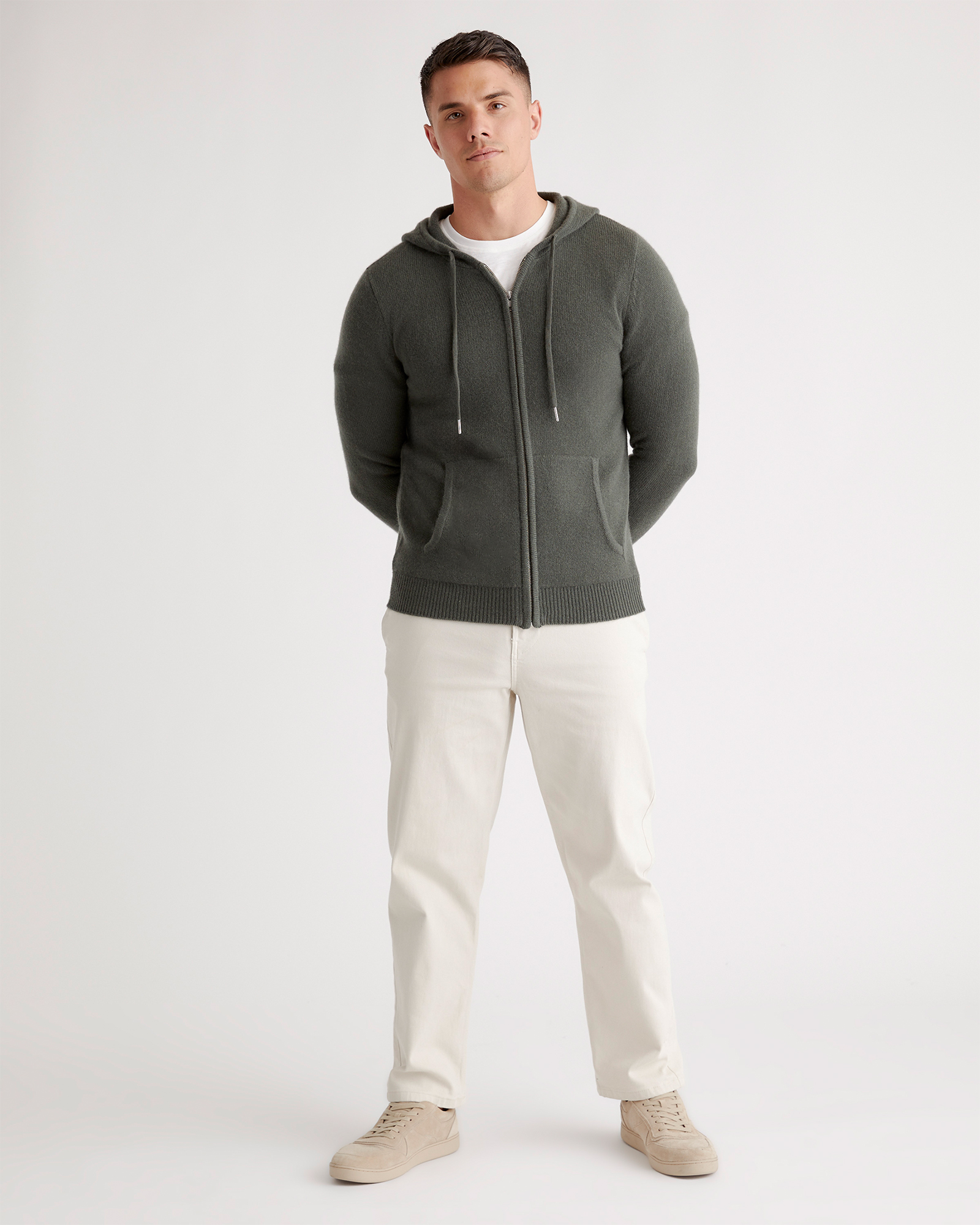 Mongolian Spring Cashmere Full-Zip Hoodie — Image 8