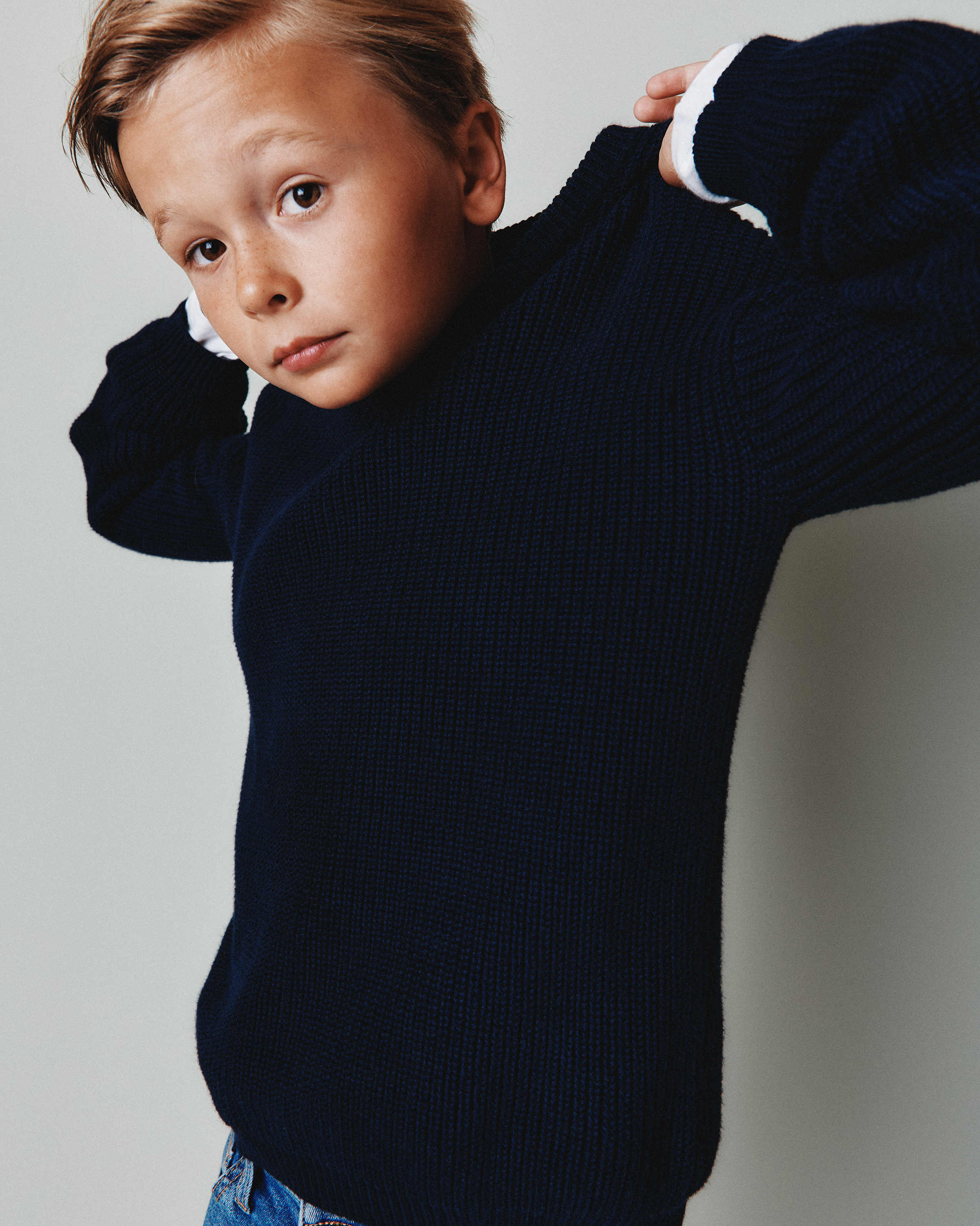 100% Organic Cotton Fisherman Tunic Sweater — Image 3