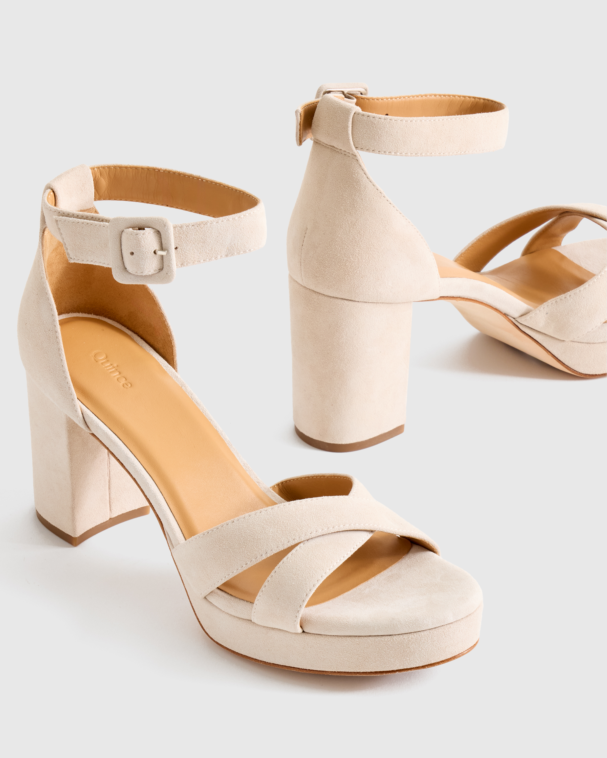 Italian Leather Crisscross Platform Sandal — Image 3