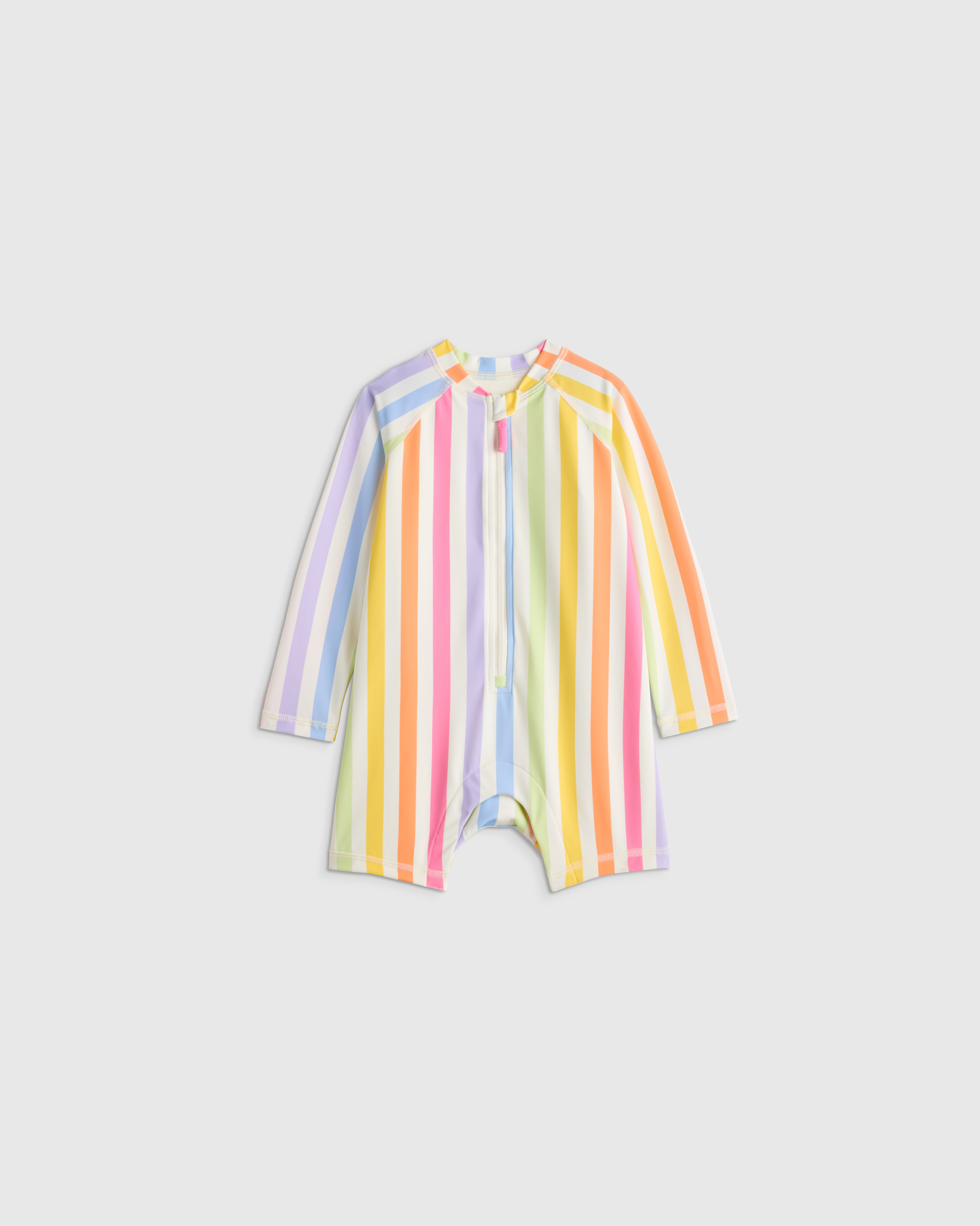 Long Sleeve Zip-Up Rash Guard One-Piece — Image 26