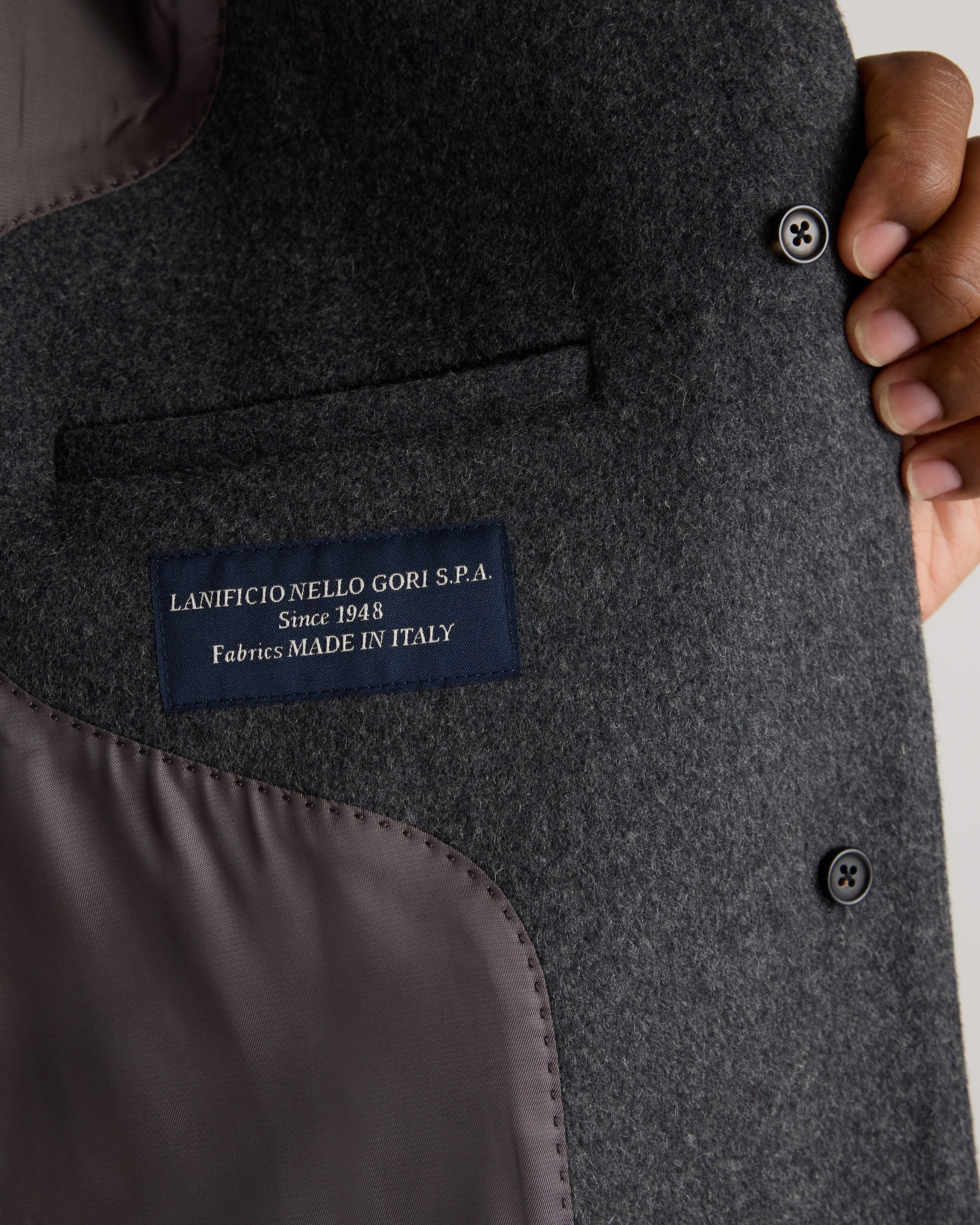 Italian Wool Cocoon Coat — Image 3