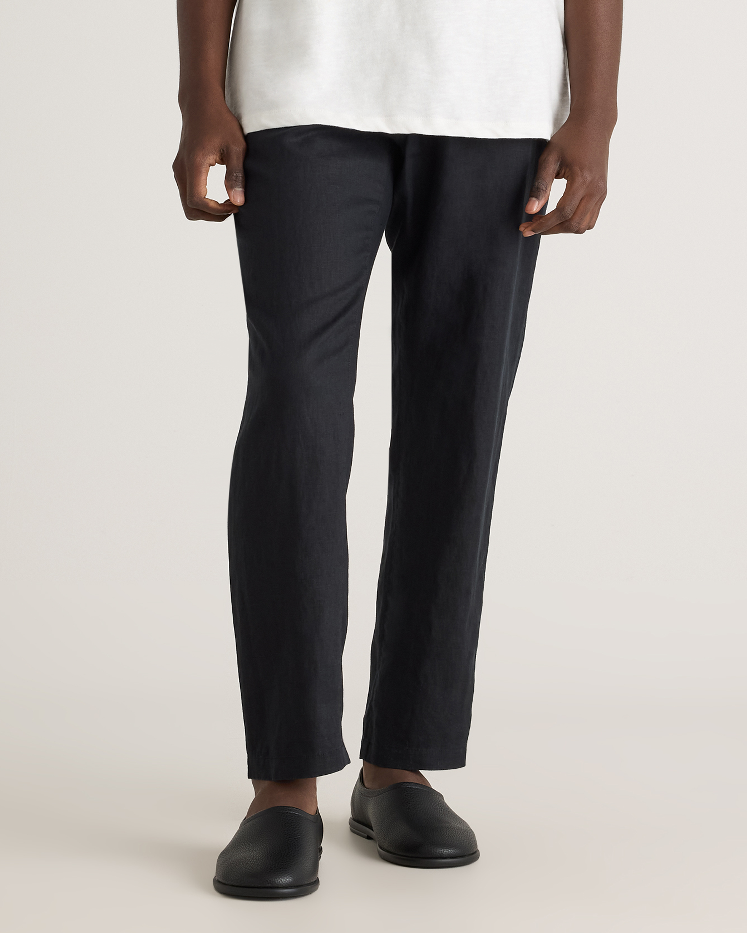 100% European Linen Drawstring Beach Pants — Image 23