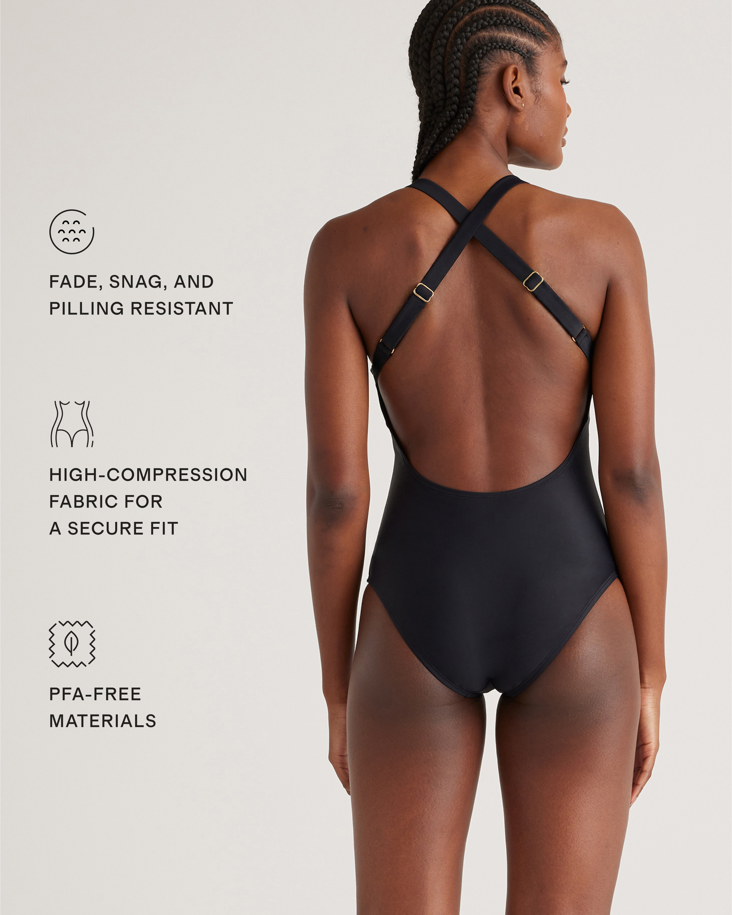 Italian Cross-Back One-Piece Swimsuit — Image 14