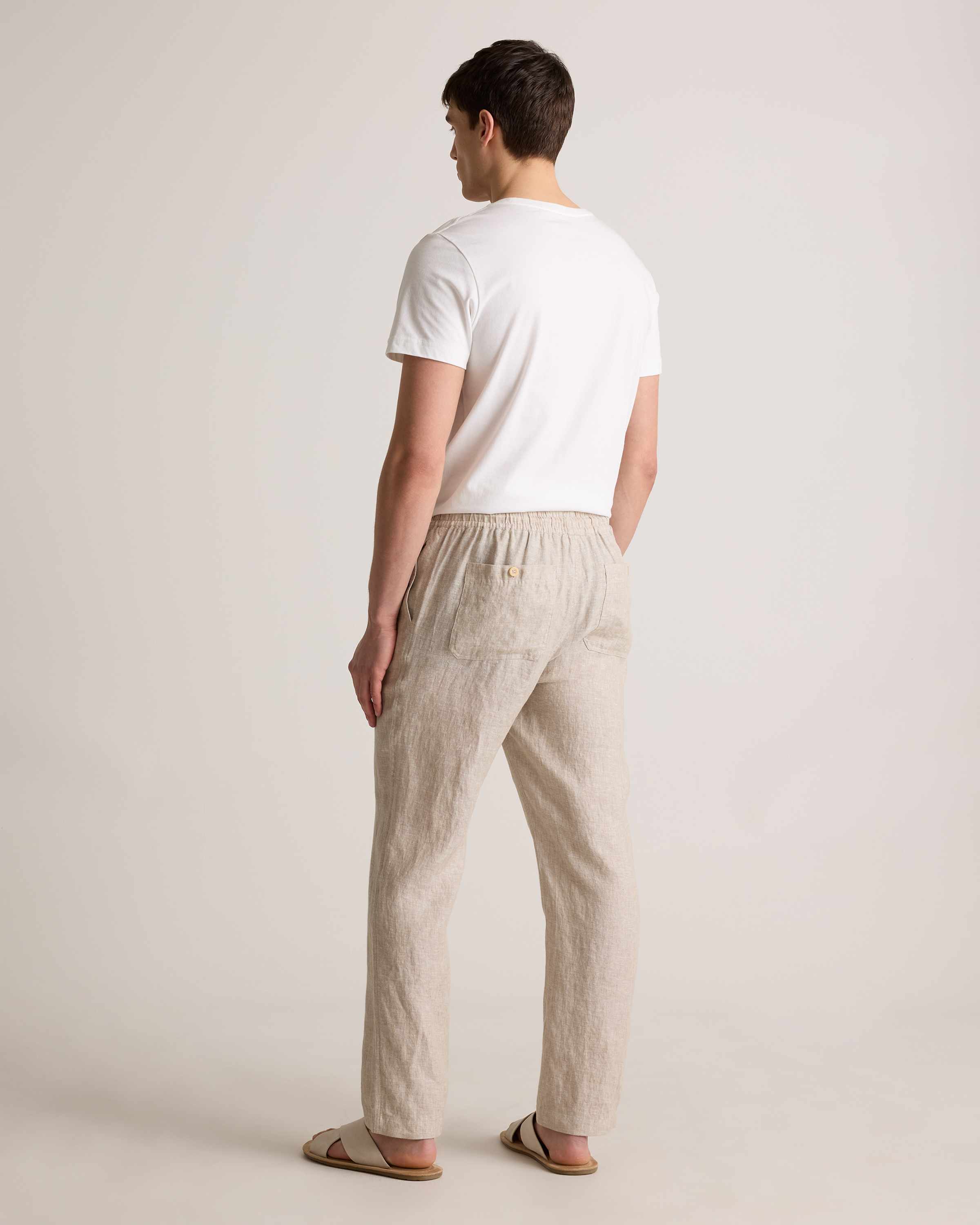 100% European Linen Drawstring Beach Pants — Image 10