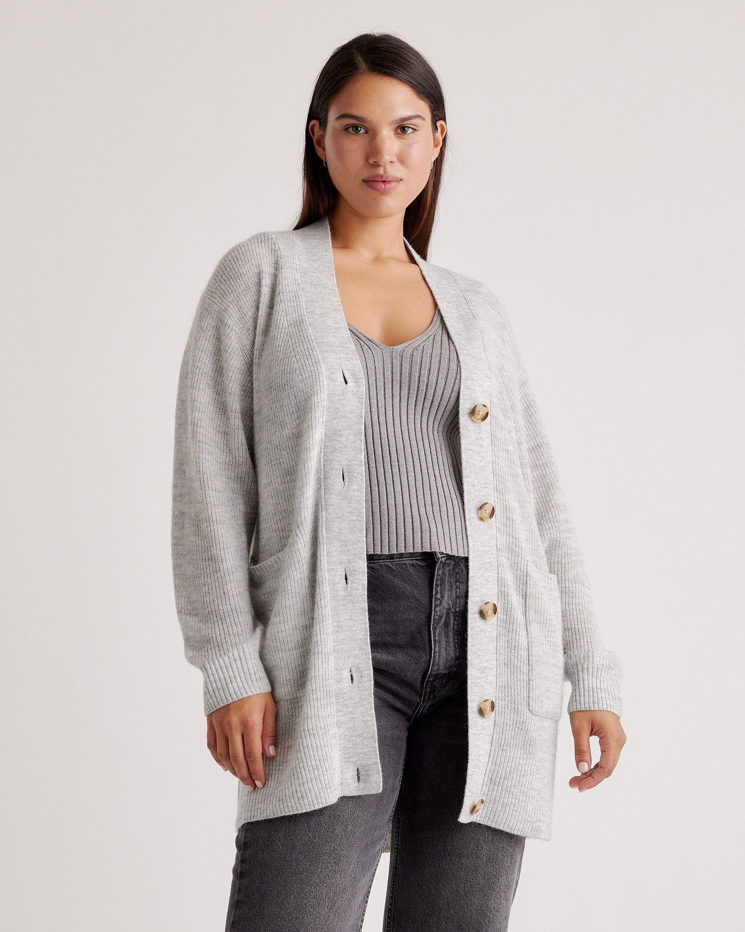 Baby Alpaca-Wool Oversized Cardigan — Image 11