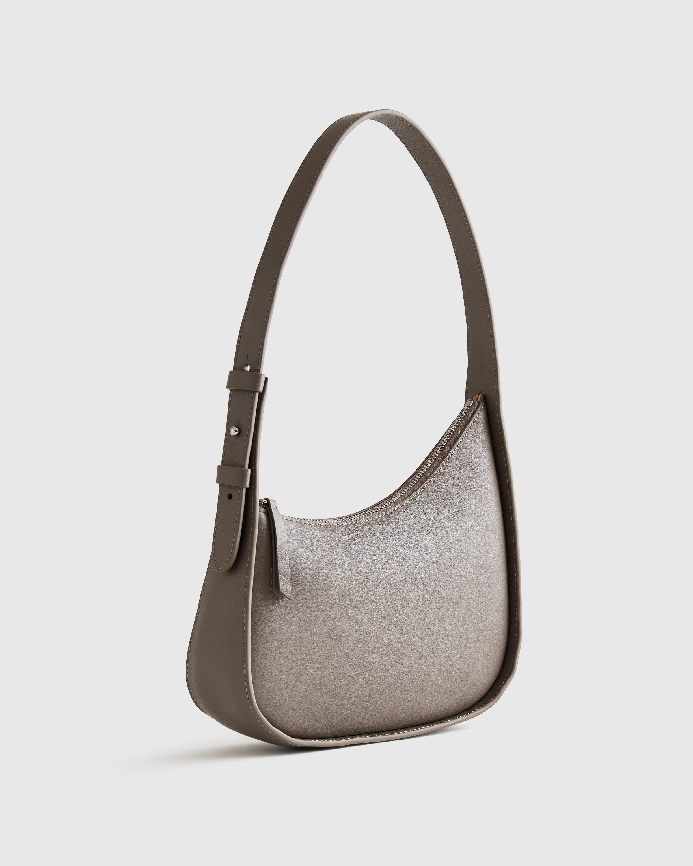 Italian Leather Asymmetrical Mini Shoulder Bag — Image 30