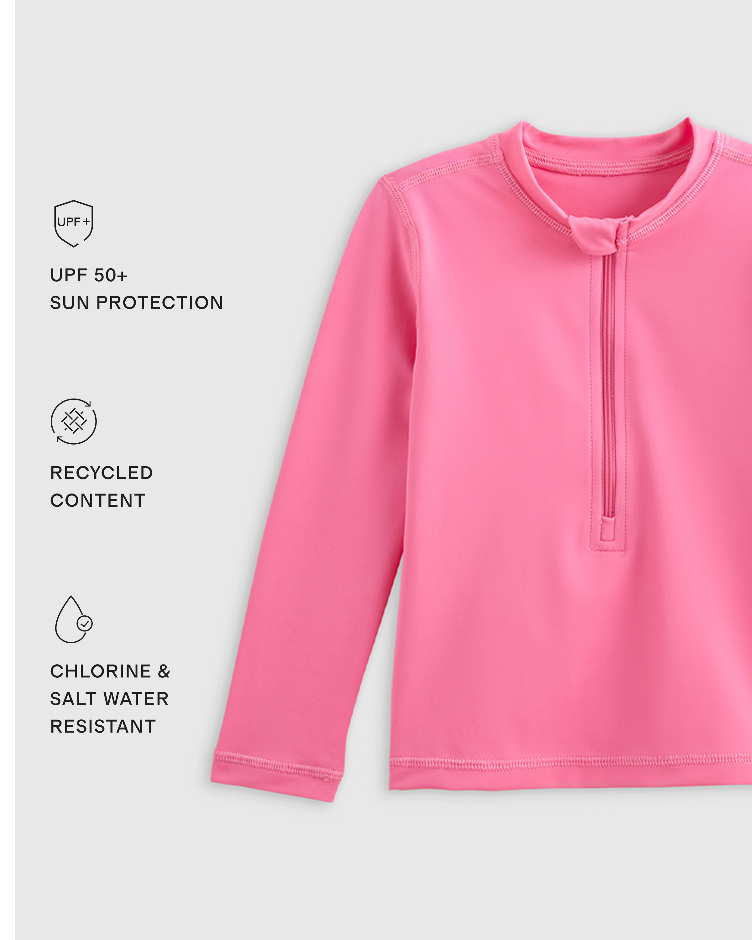 Long Sleeve Zip-Up Rash Guard — Image 11