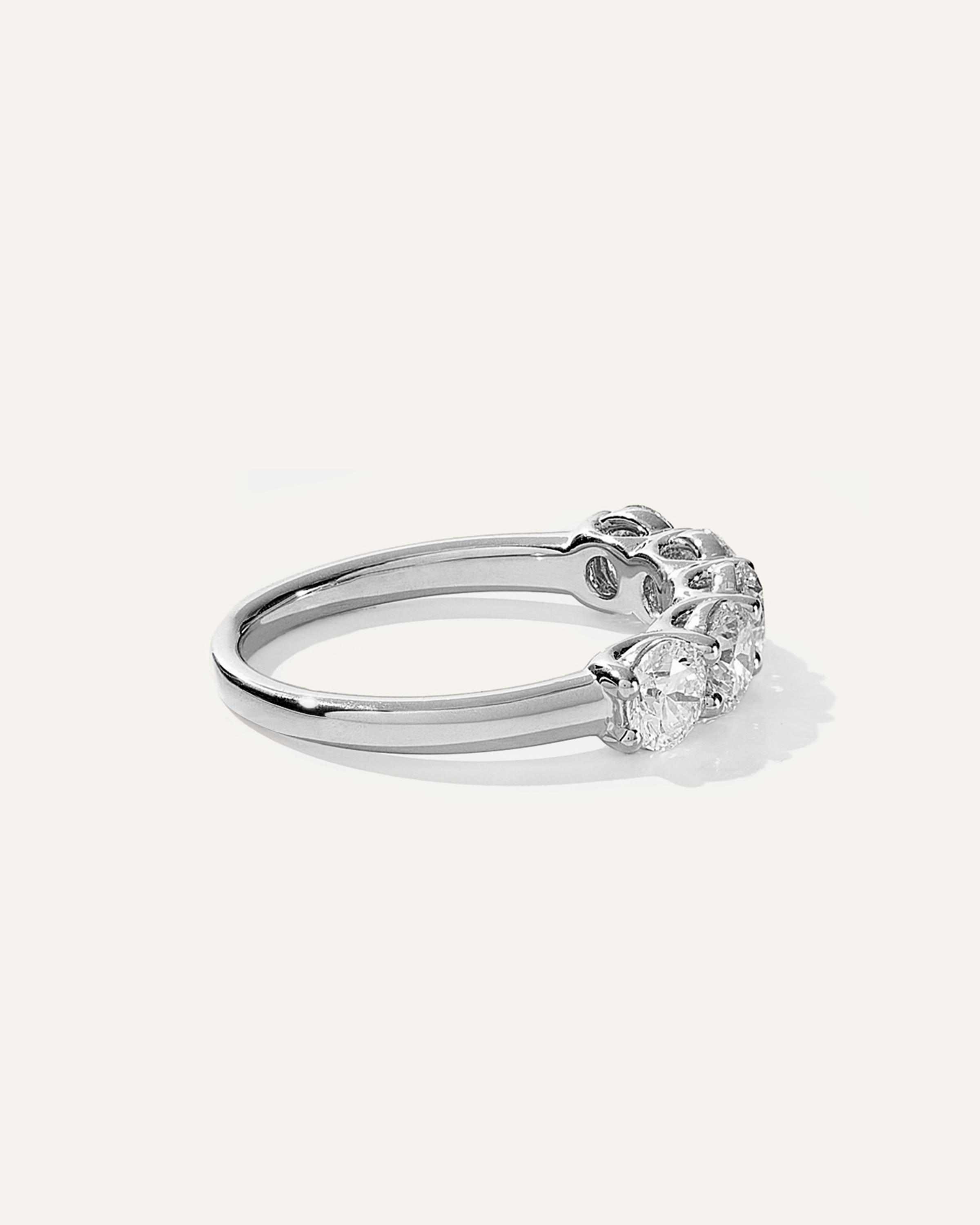 Lab Grown Diamond Five Stone Band — Image 13