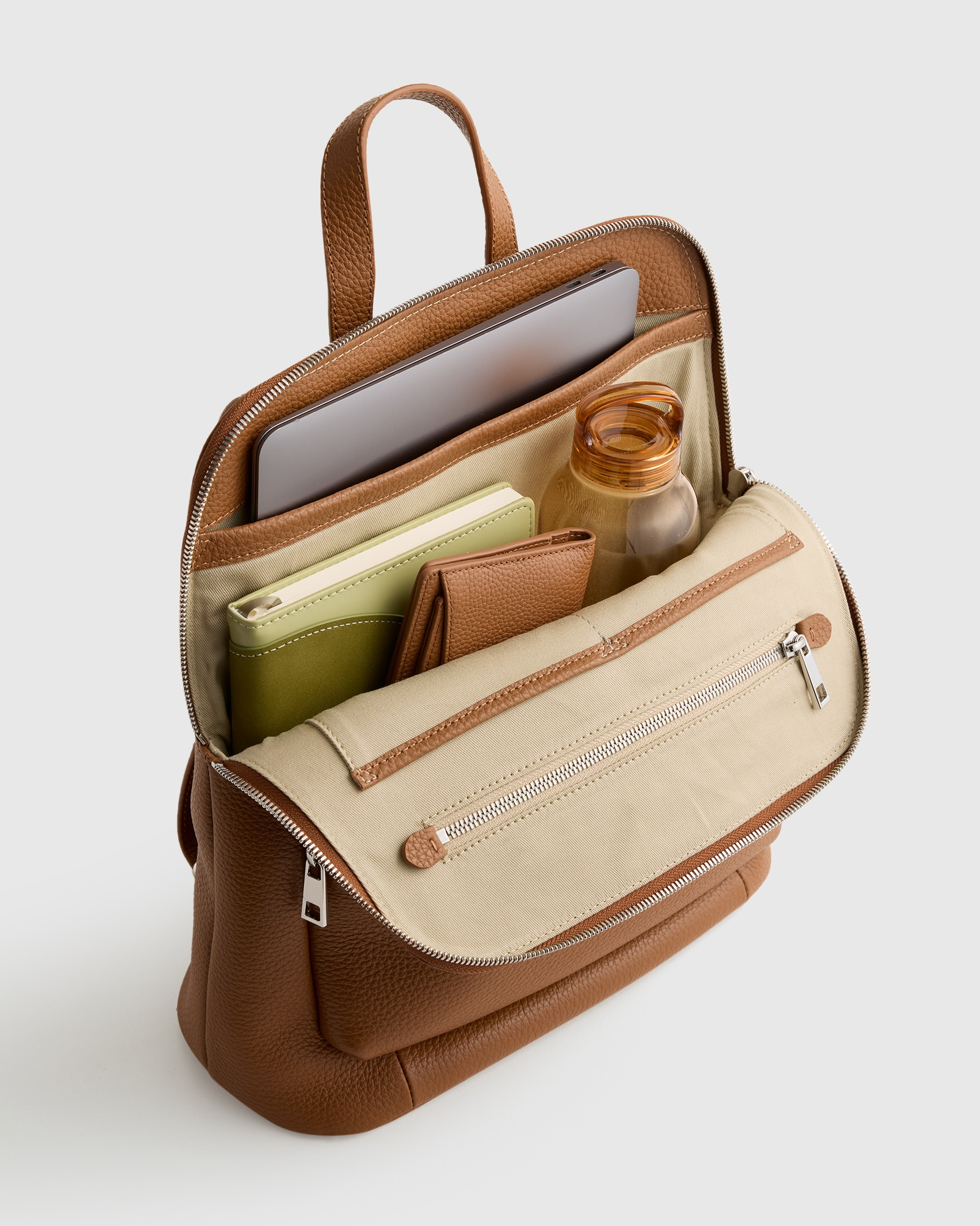 Italian Leather Convertible Backpack — Image 20