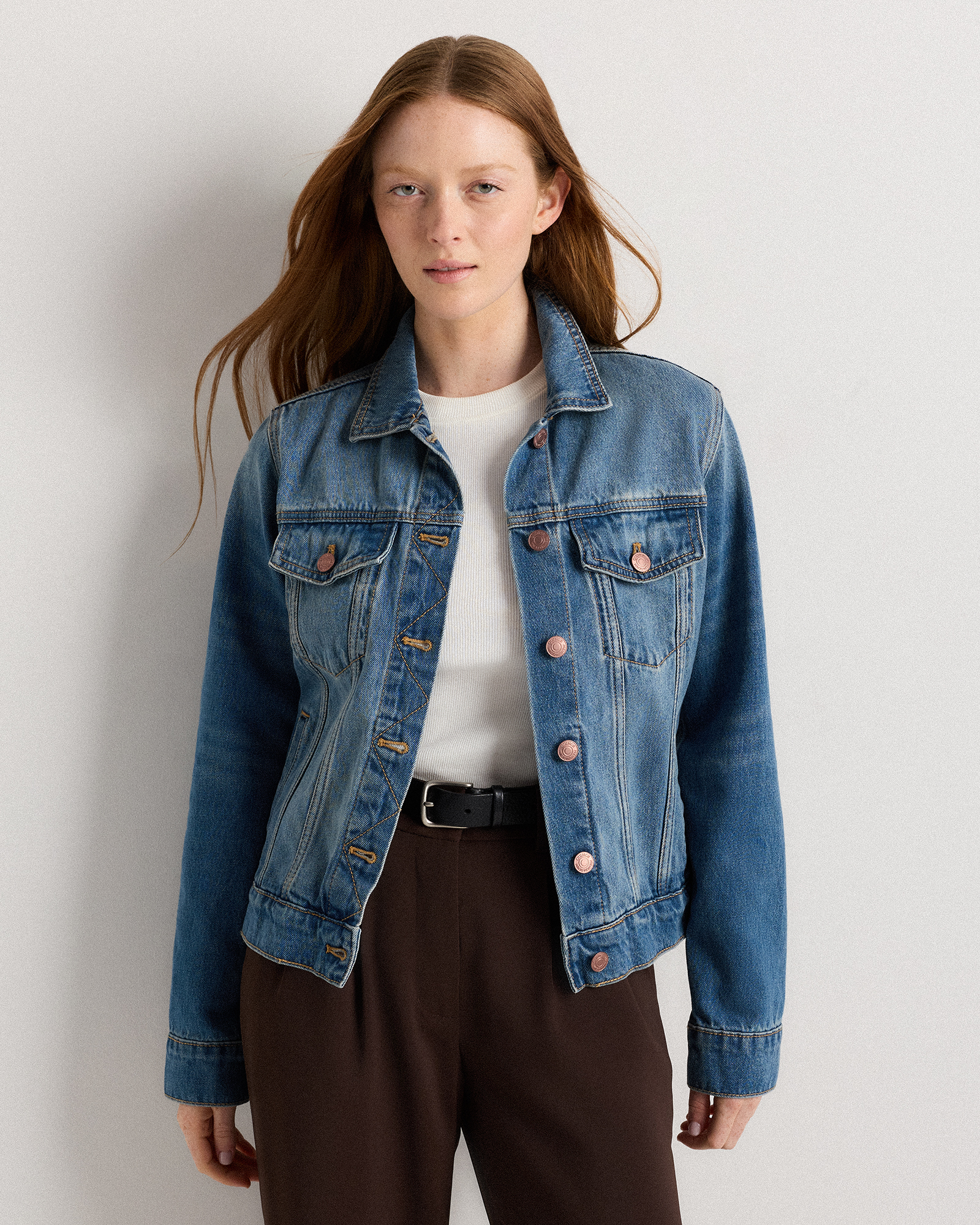 100% Organic Cotton Denim Jacket — Image 6