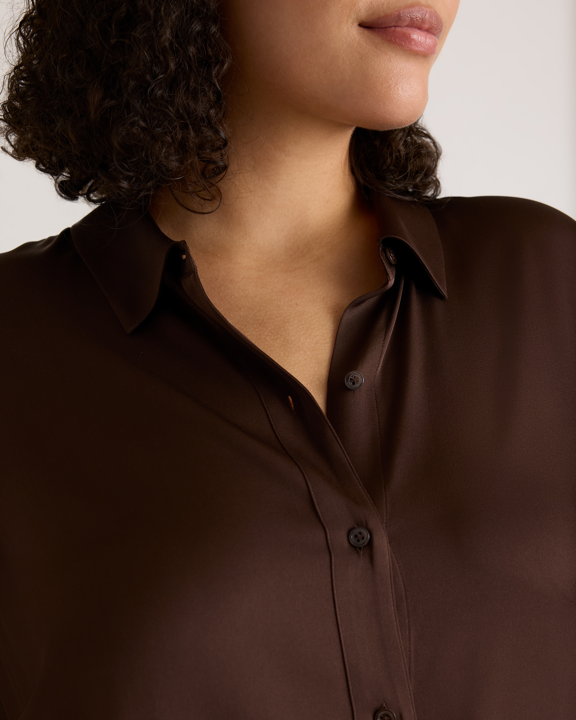 Washable Stretch Silk Maxi Shirt Dress — Image 6