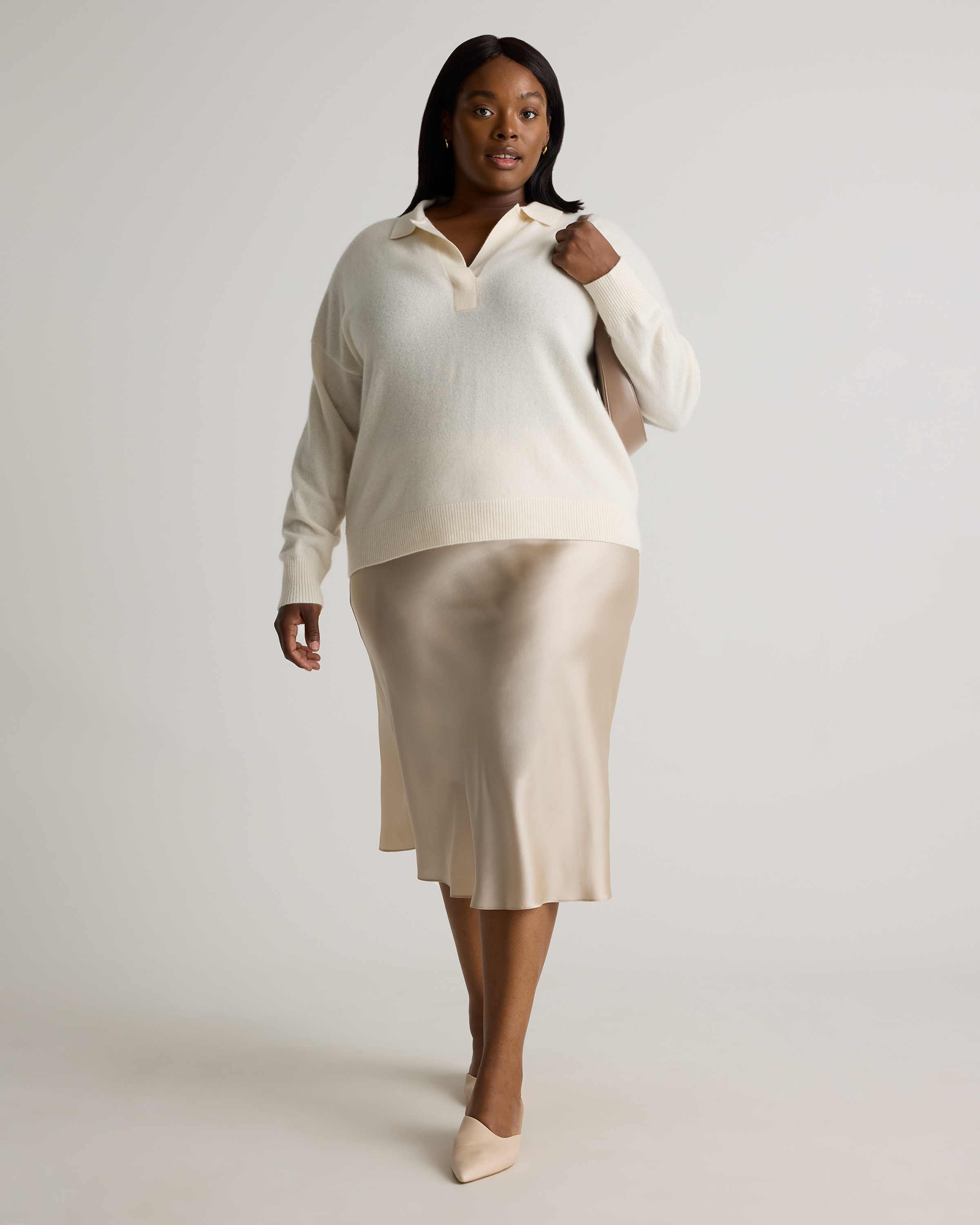 Mongolian Cashmere Polo Sweater — Image 8