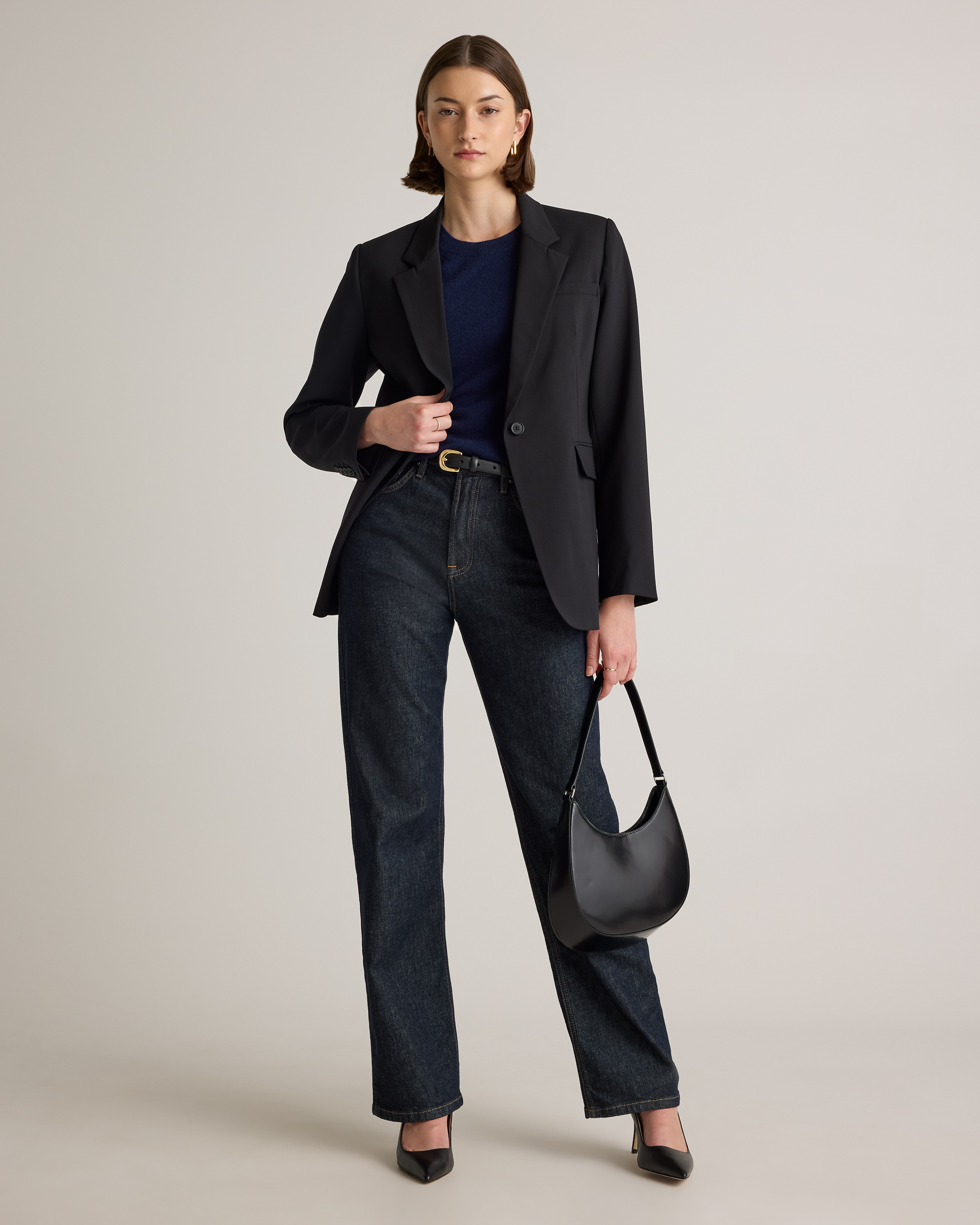 Italian Wool Long Blazer — Image 16