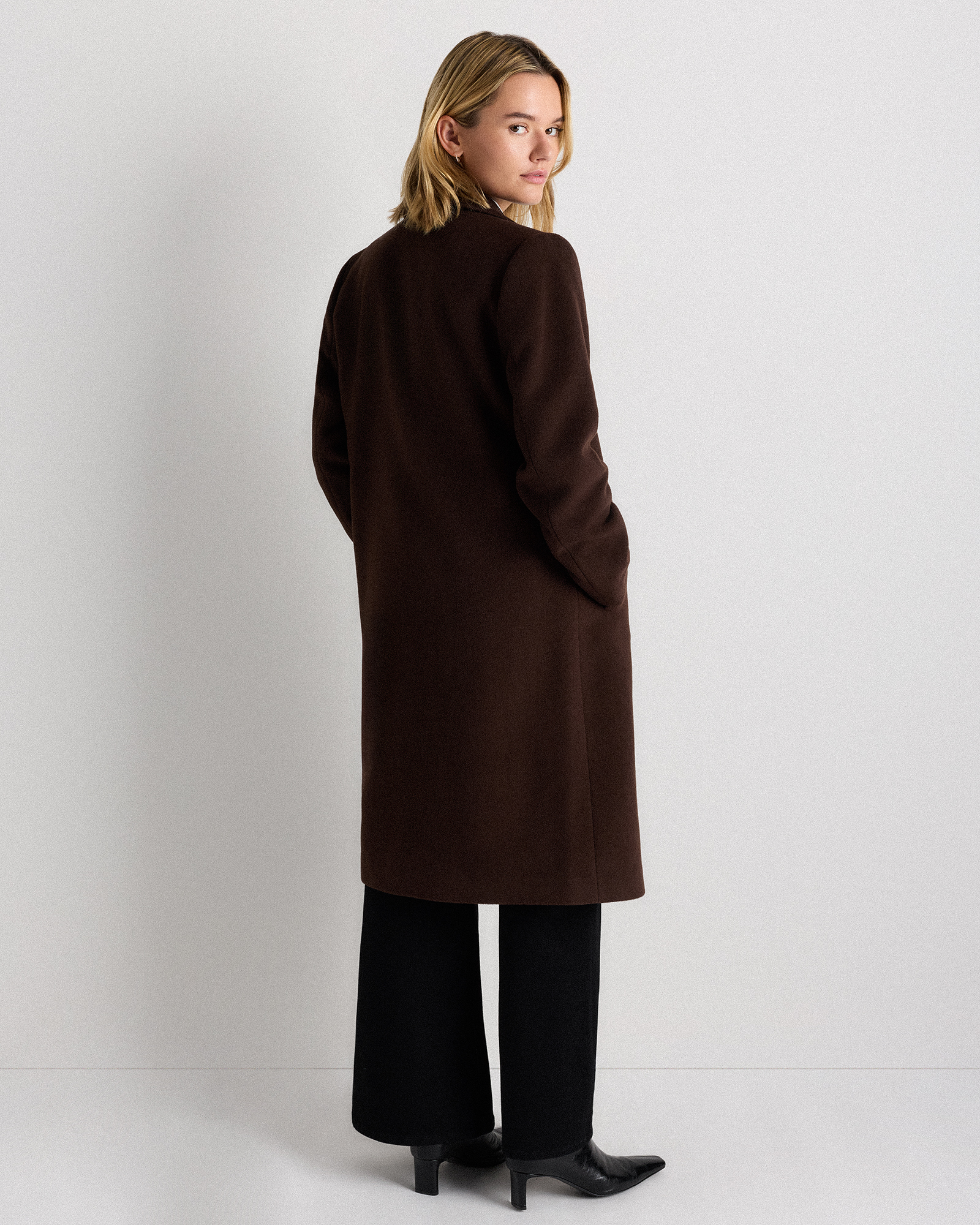 Wool Cashmere Classic Single-Breasted Coat — Image 23