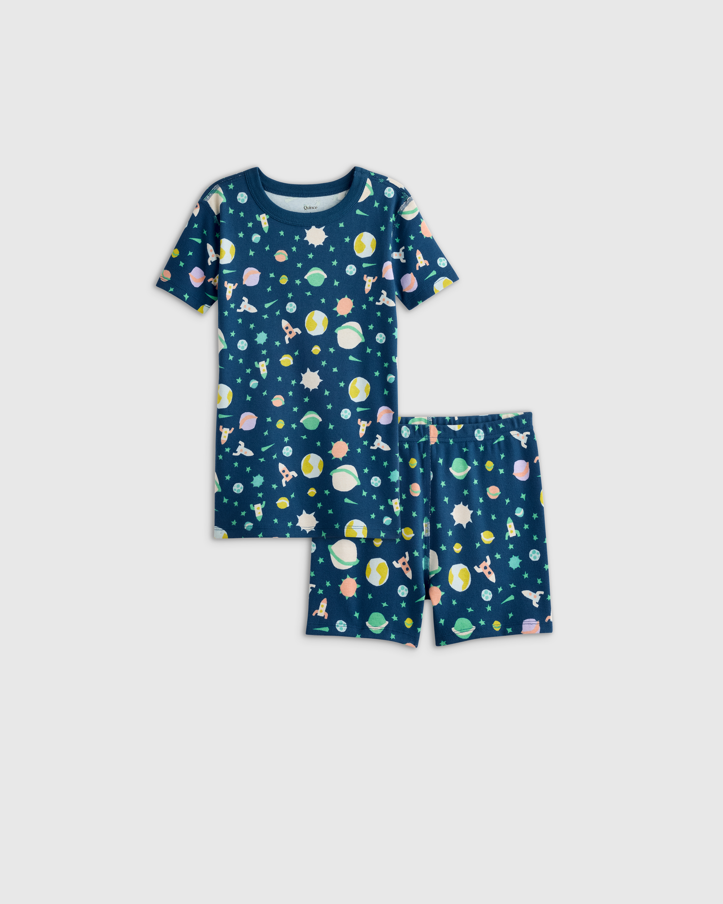 100% Organic Cotton Short Sleeve and Shorts Pajama Set — Image 6