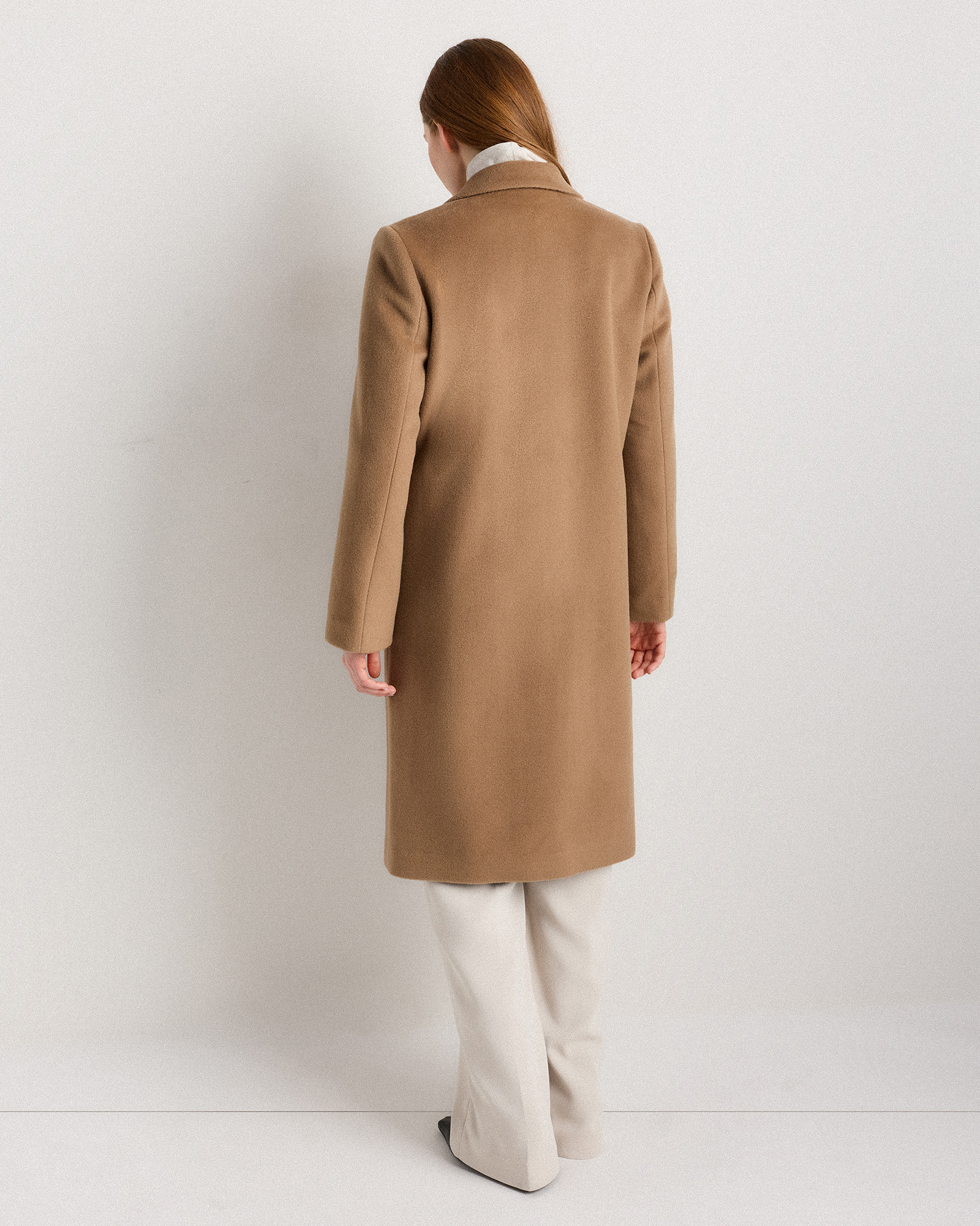 Wool Cashmere Classic Single-Breasted Coat — Image 19