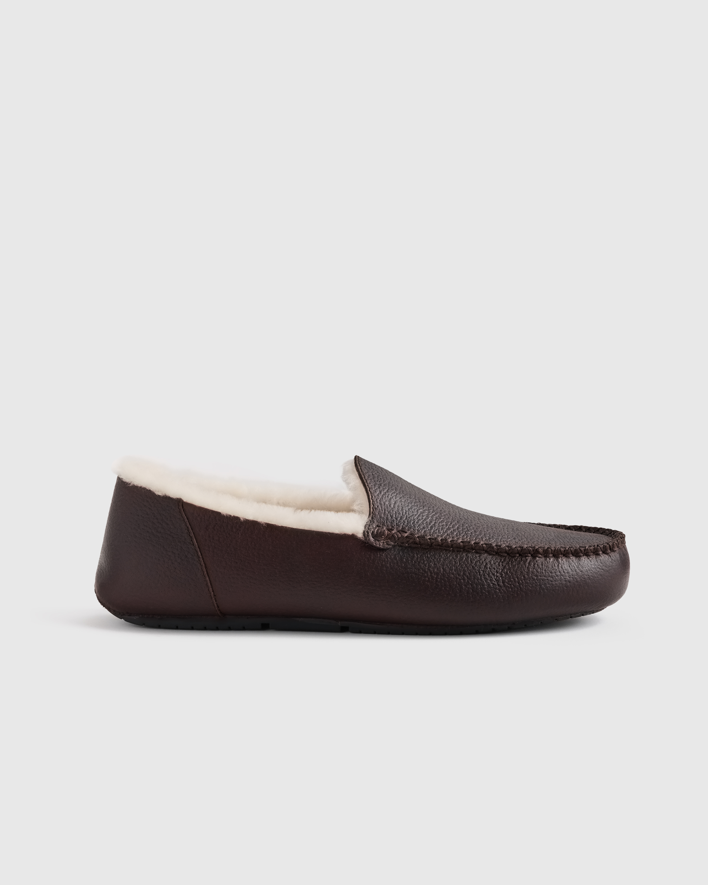 Italian Leather Handstitched Moccasin Slipper — Image 7
