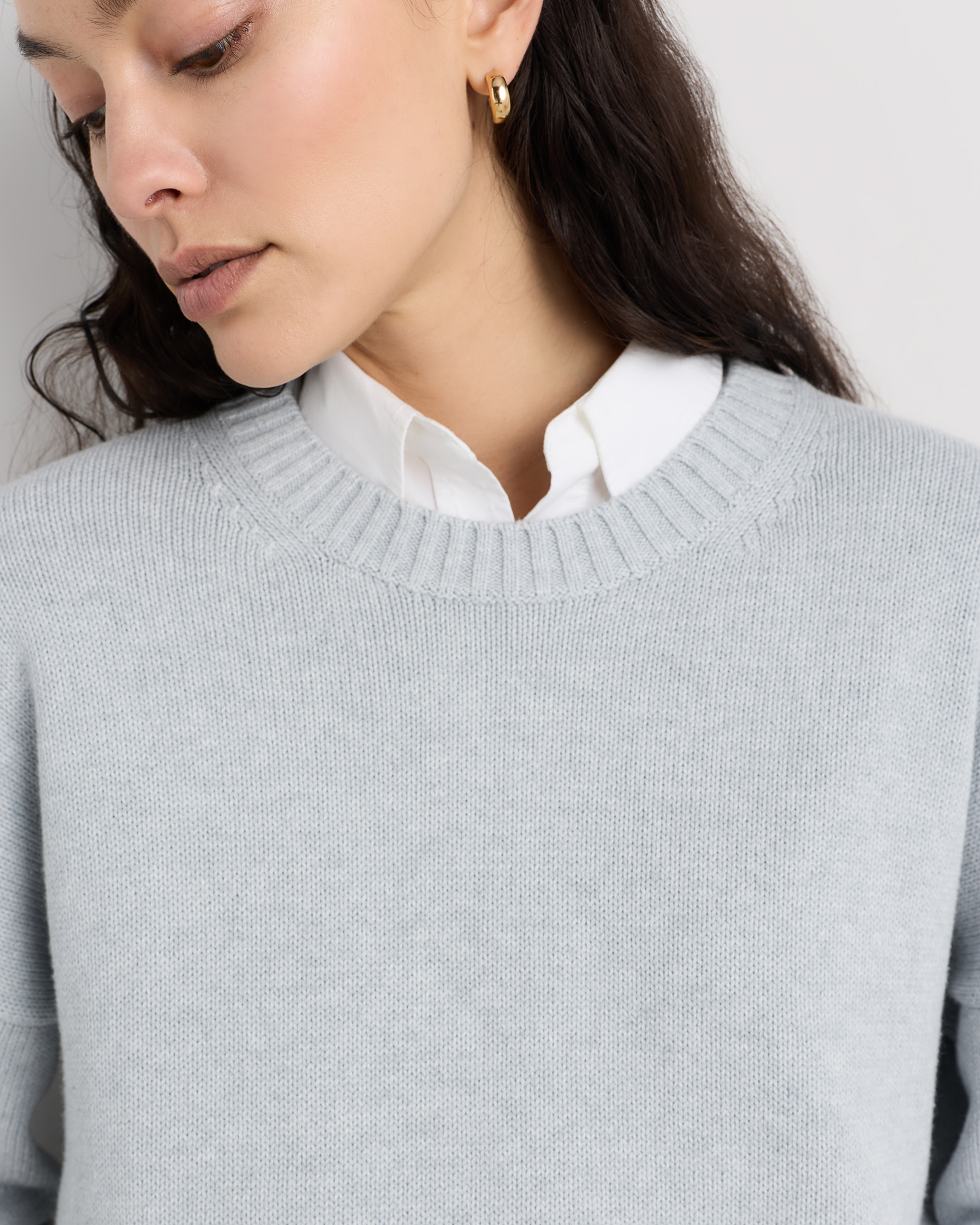 100% Organic Cotton Boyfriend Crew Sweater — Image 43