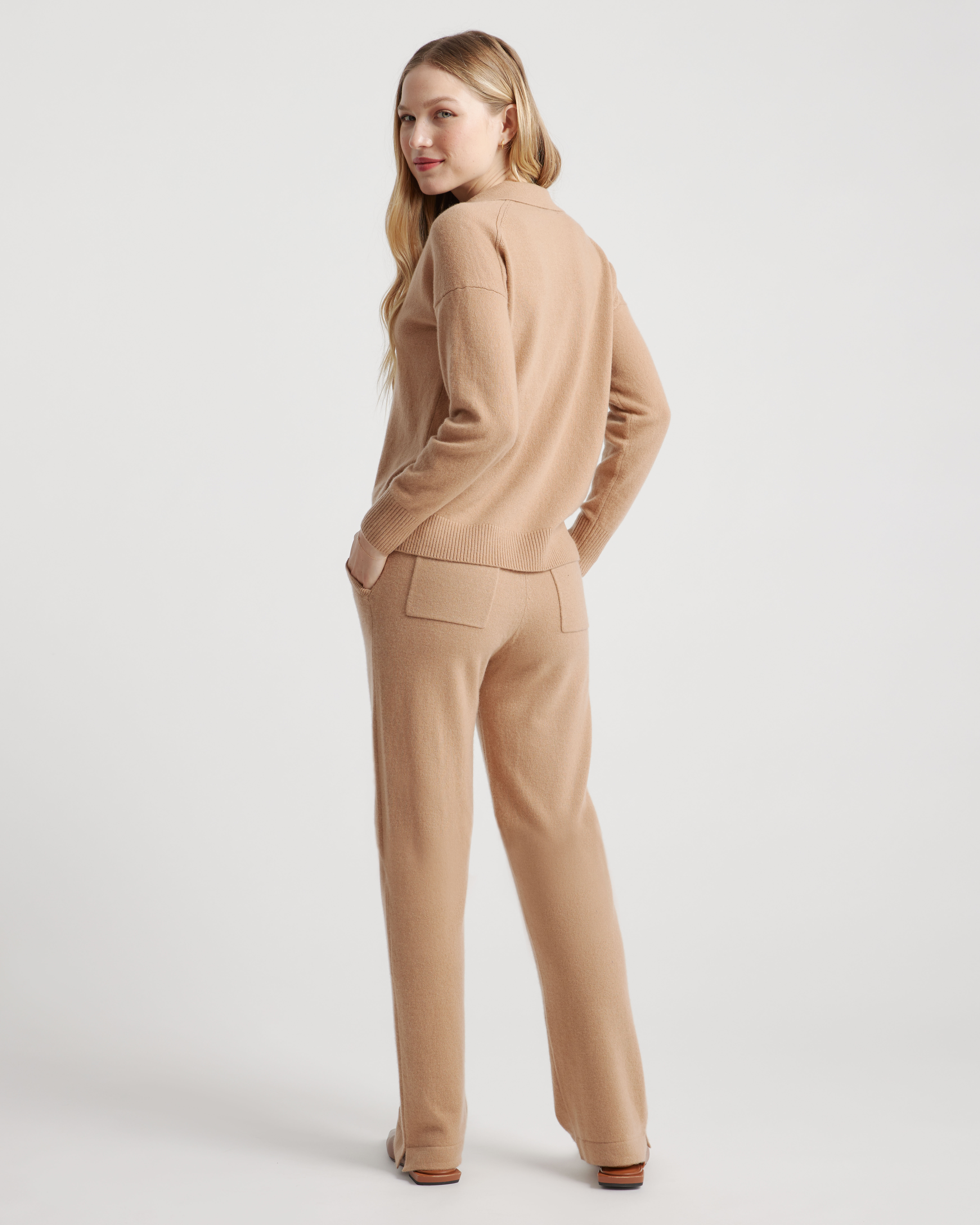 Mongolian Spring Cashmere Polo Sweater — Image 4