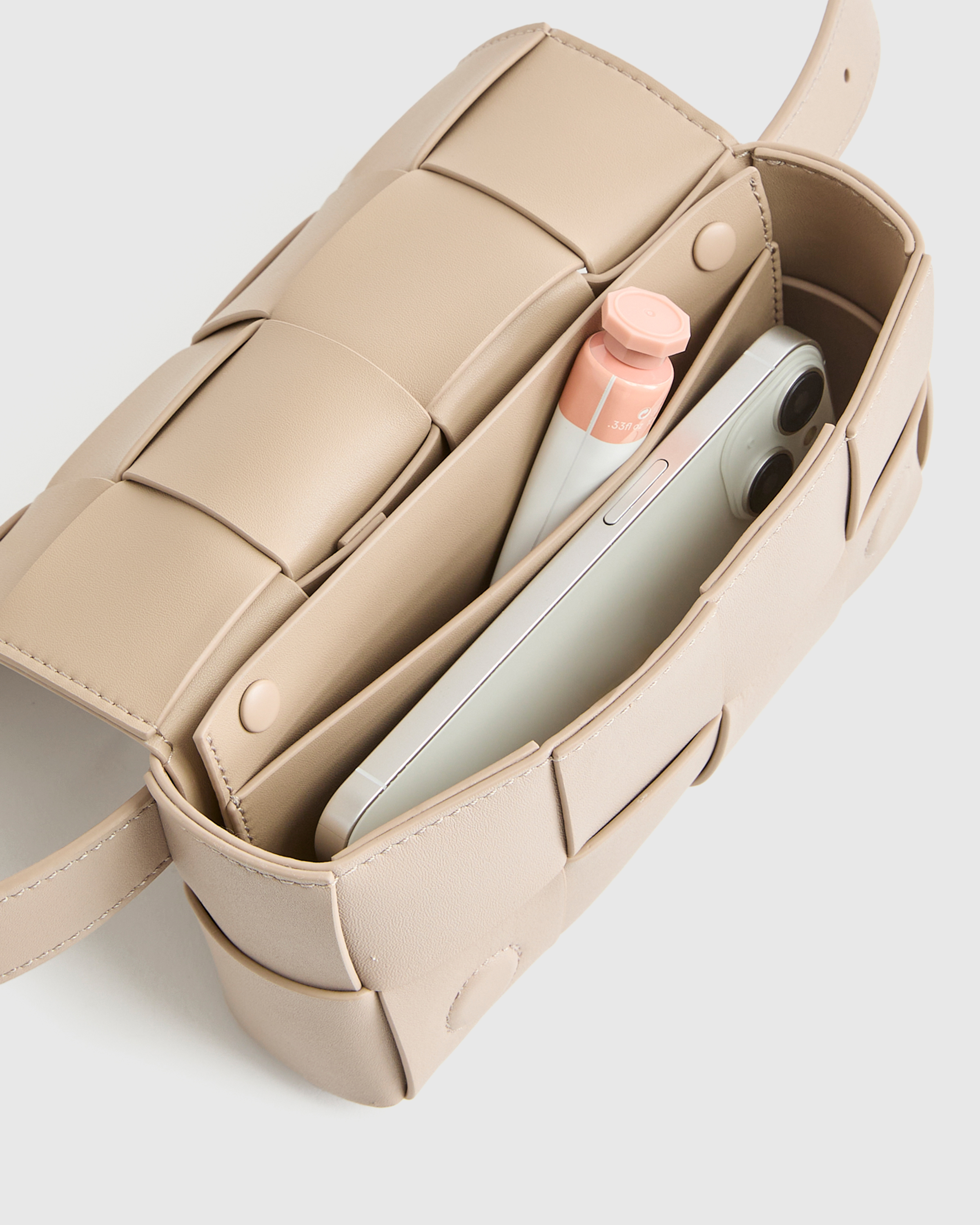 Italian Leather Handwoven Box Belt Bag — Image 10