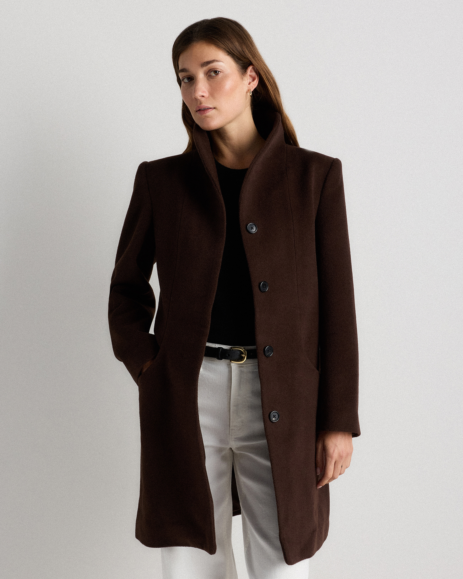 Wool Cashmere Cocoon Coat — Image 19