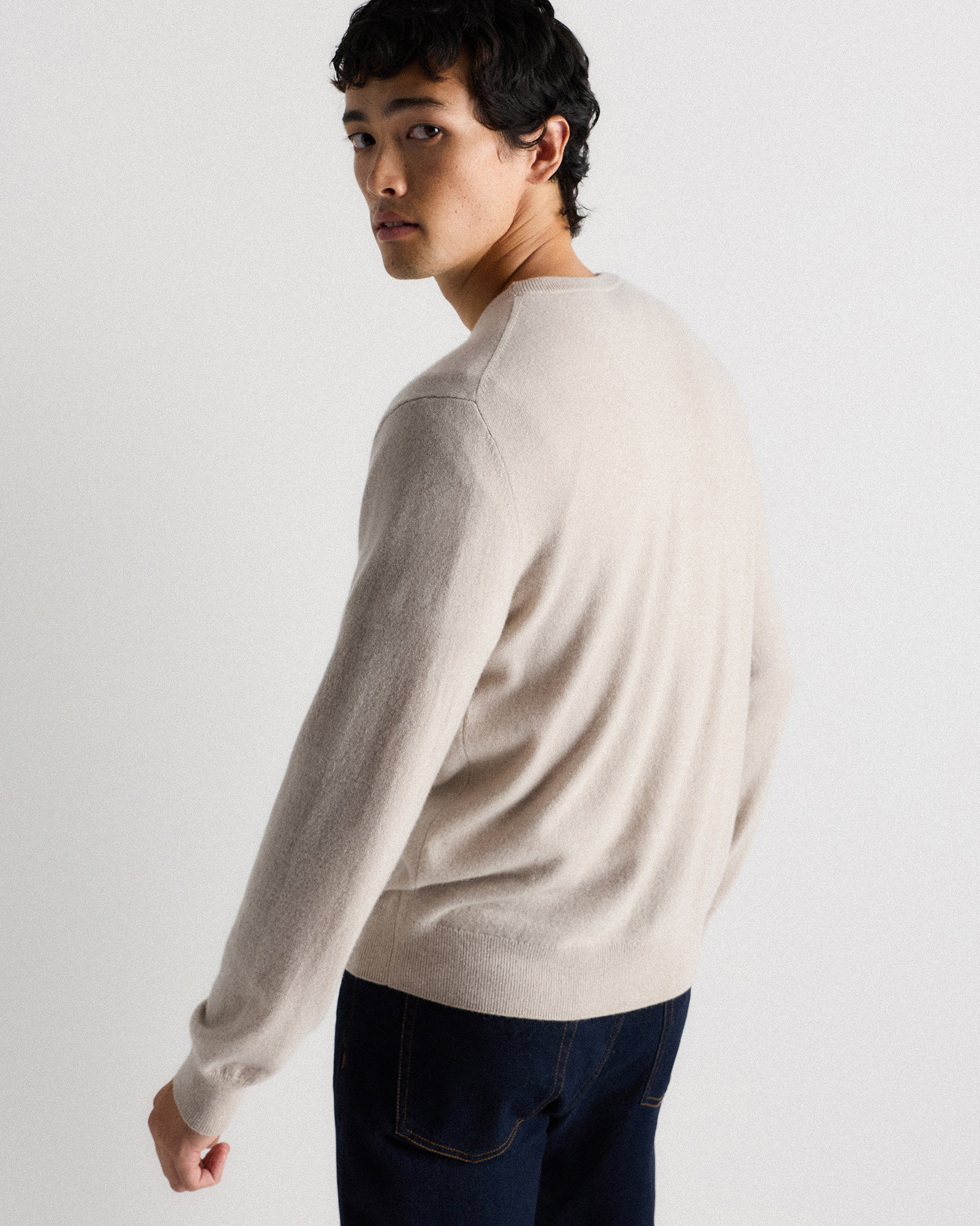 Mongolian Cashmere Crewneck Sweater — Image 39