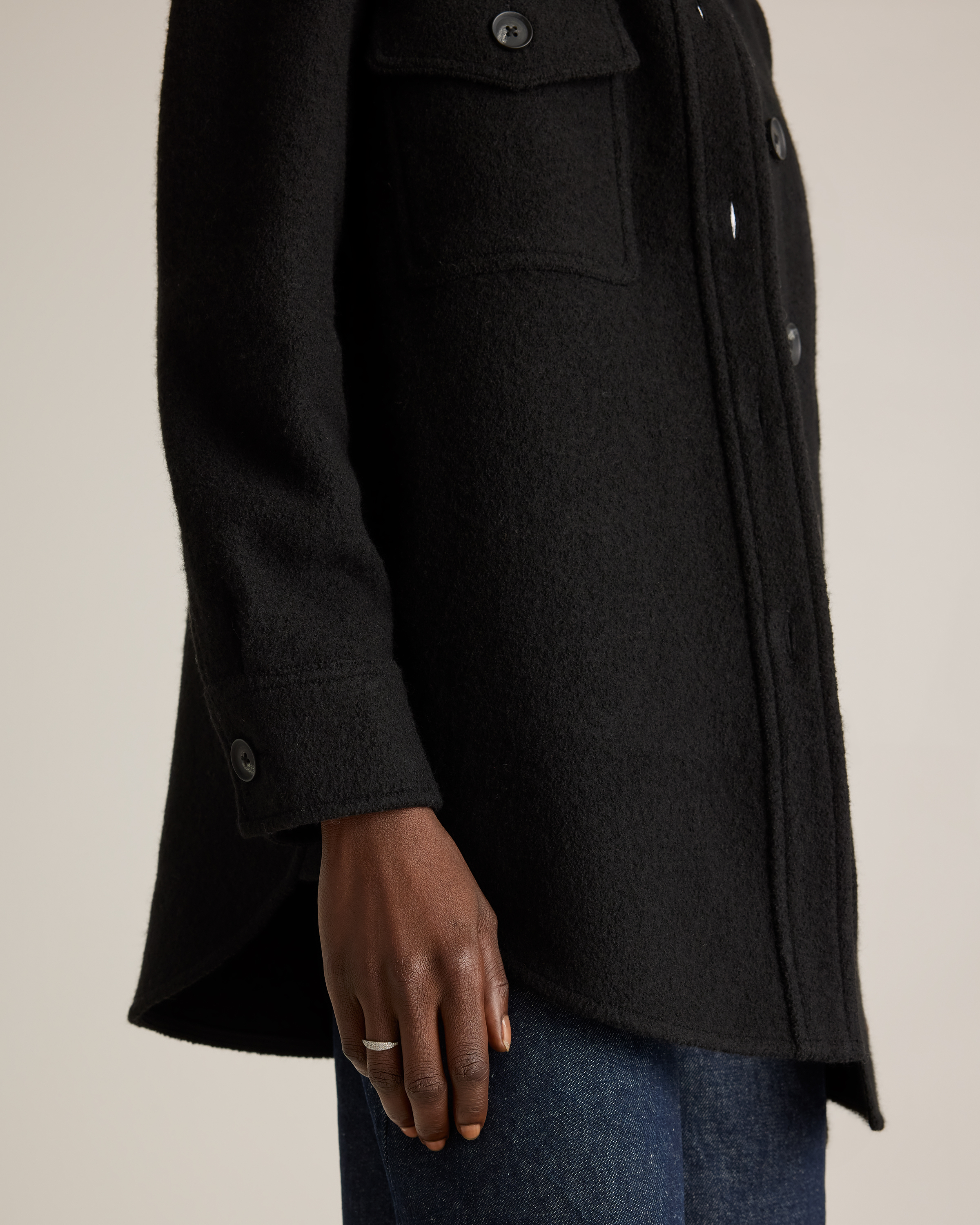 100% Merino Wool Shirt Jacket — Image 13