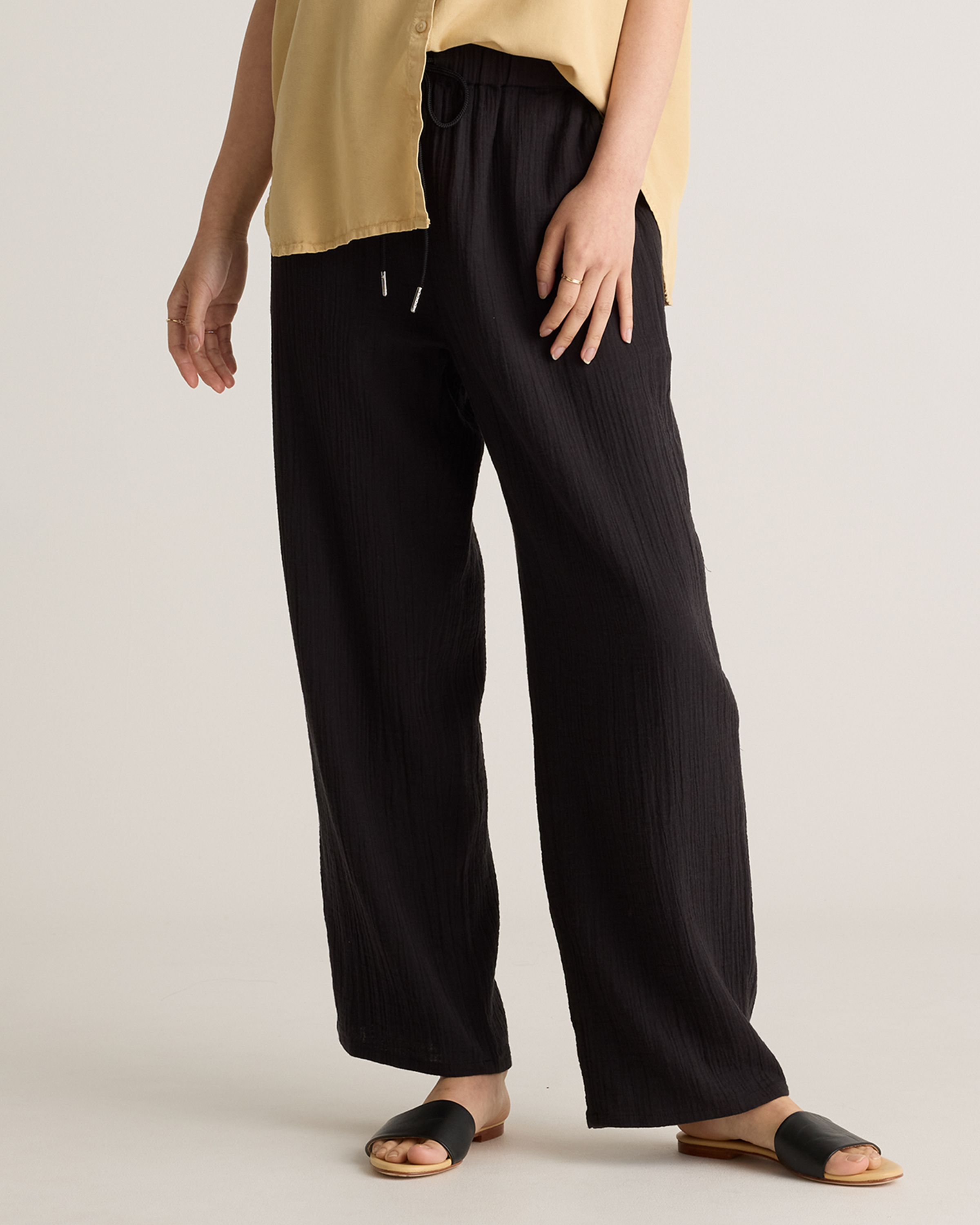 100% Organic Cotton Gauze Straight Leg Pants — Image 14