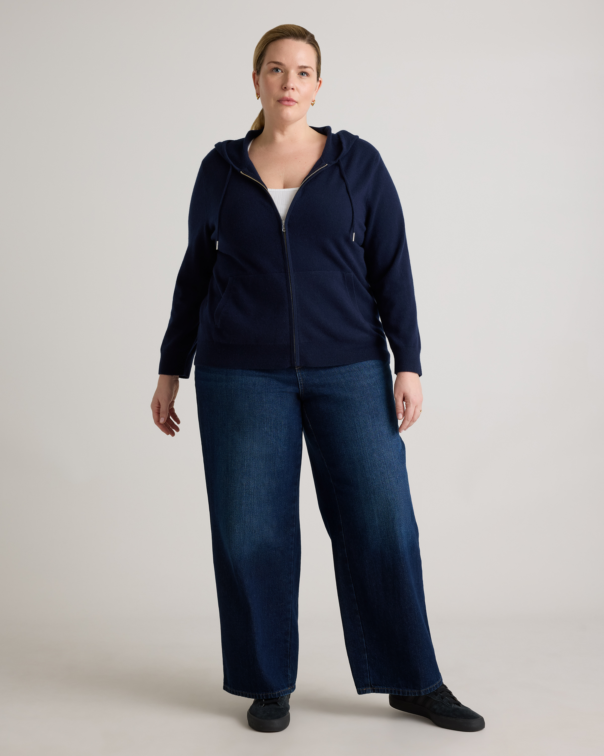 Mongolian Cashmere Full-Zip Hoodie — Image 24