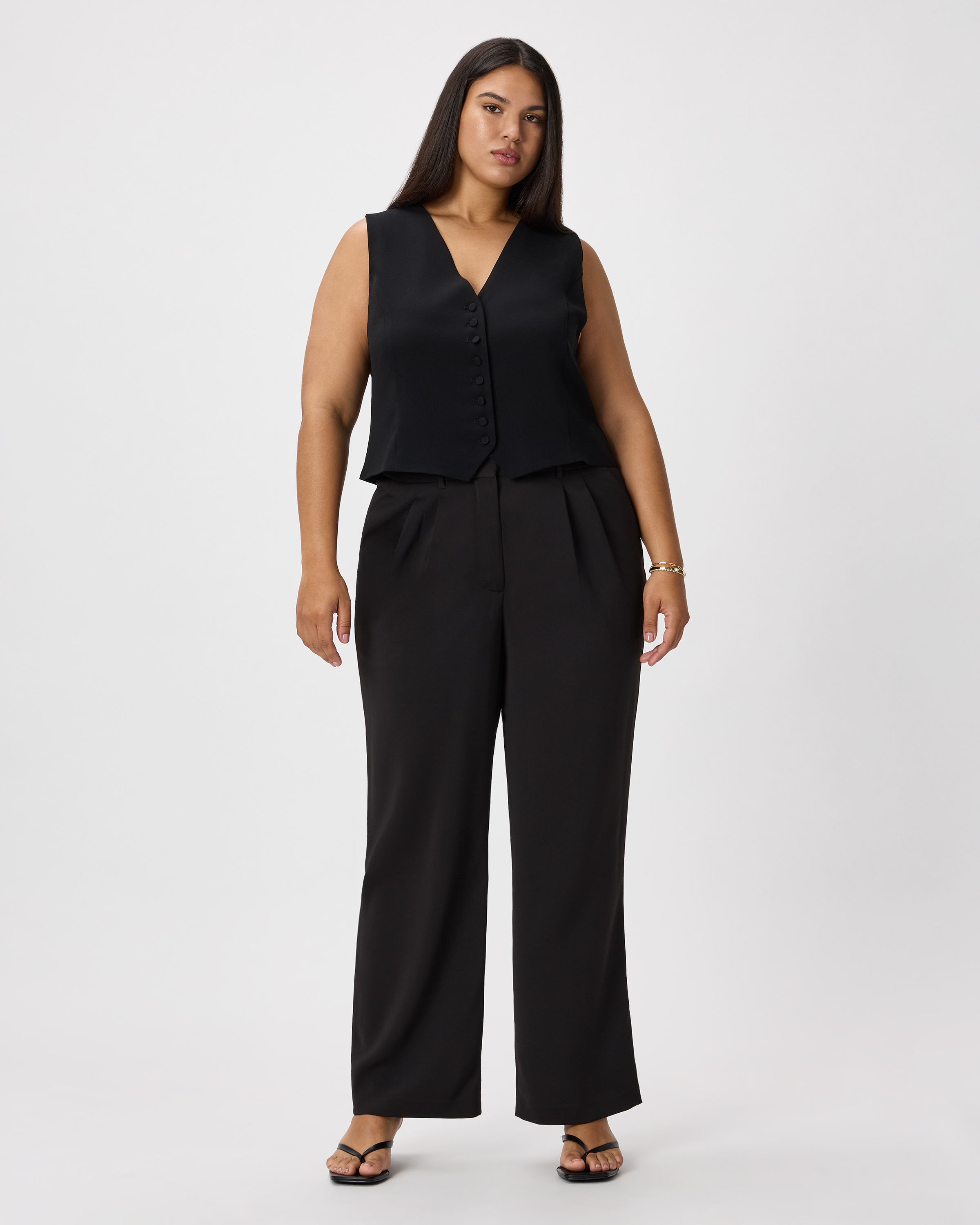 Fluid Crepe Vest — Image 15
