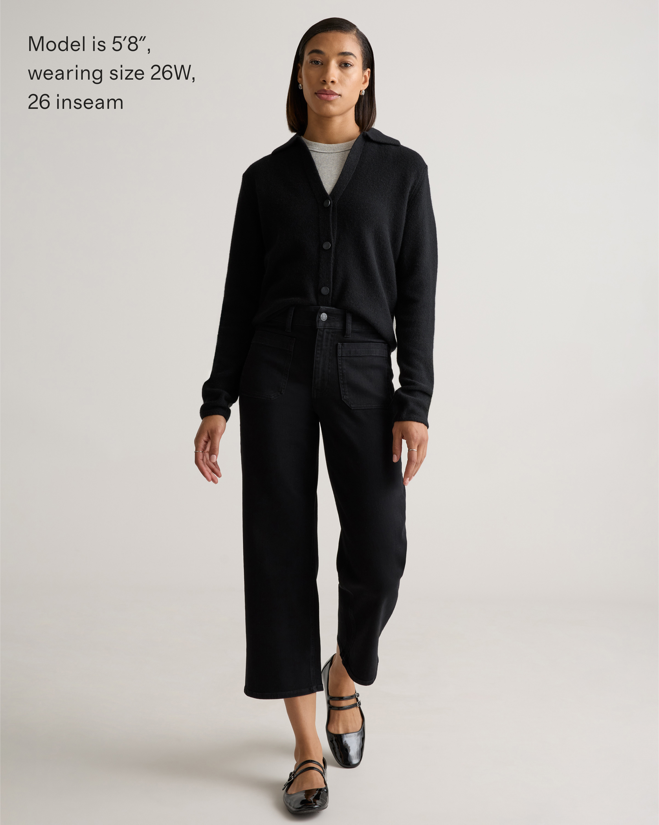 Bella Stretch Patch Pocket Wide Leg Jeans — Image 26
