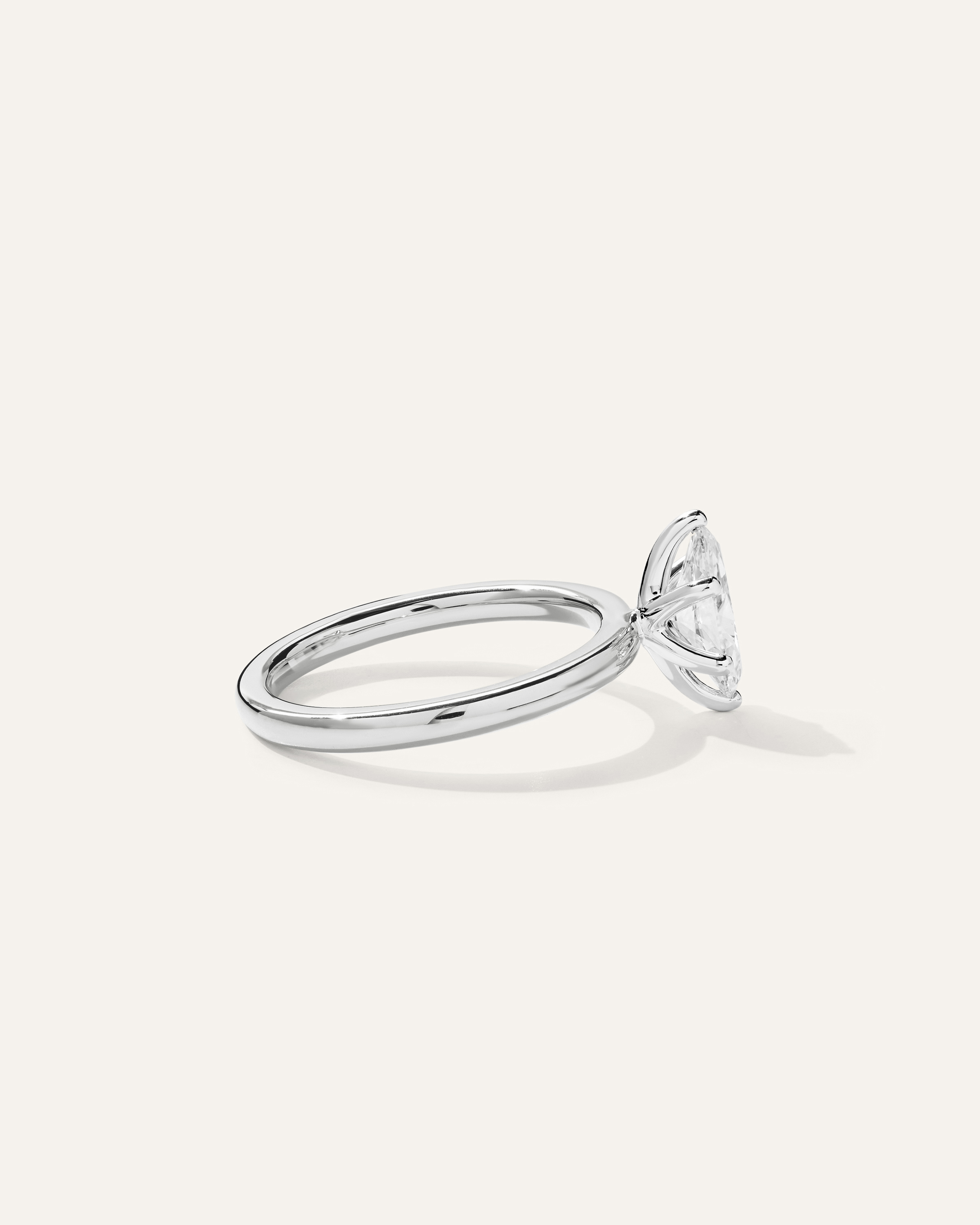 Lab Grown Diamond Marquise Comfort Fit Engagement Ring - 1ct — Image 10