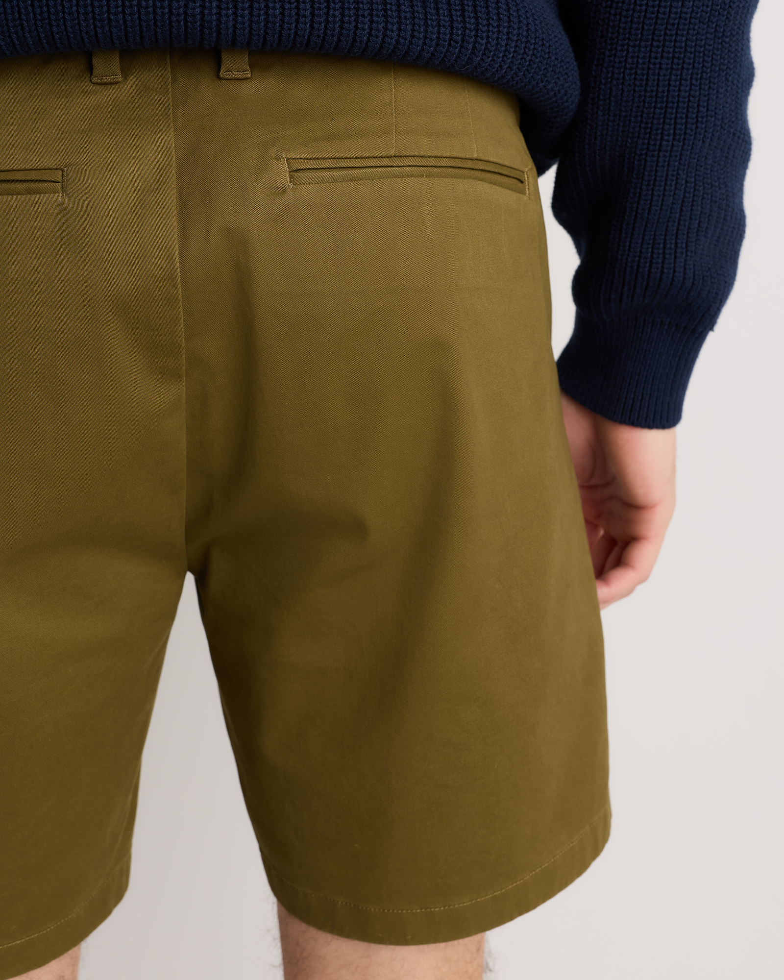 Organic Cotton Classic Stretch Chino Shorts - 7" — Image 14