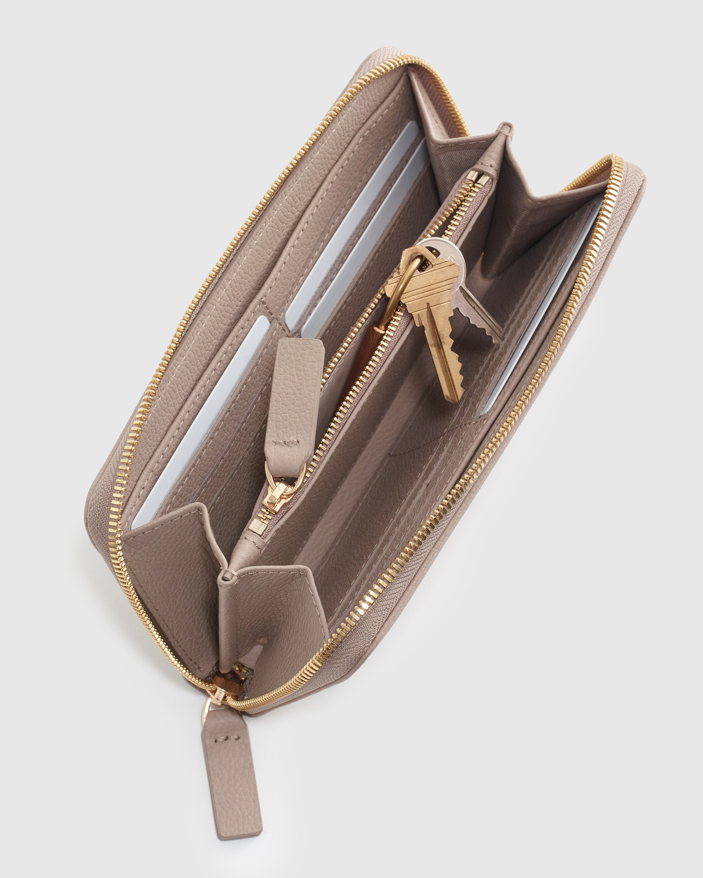 Italian Pebbled Leather Continental Wallet — Image 13