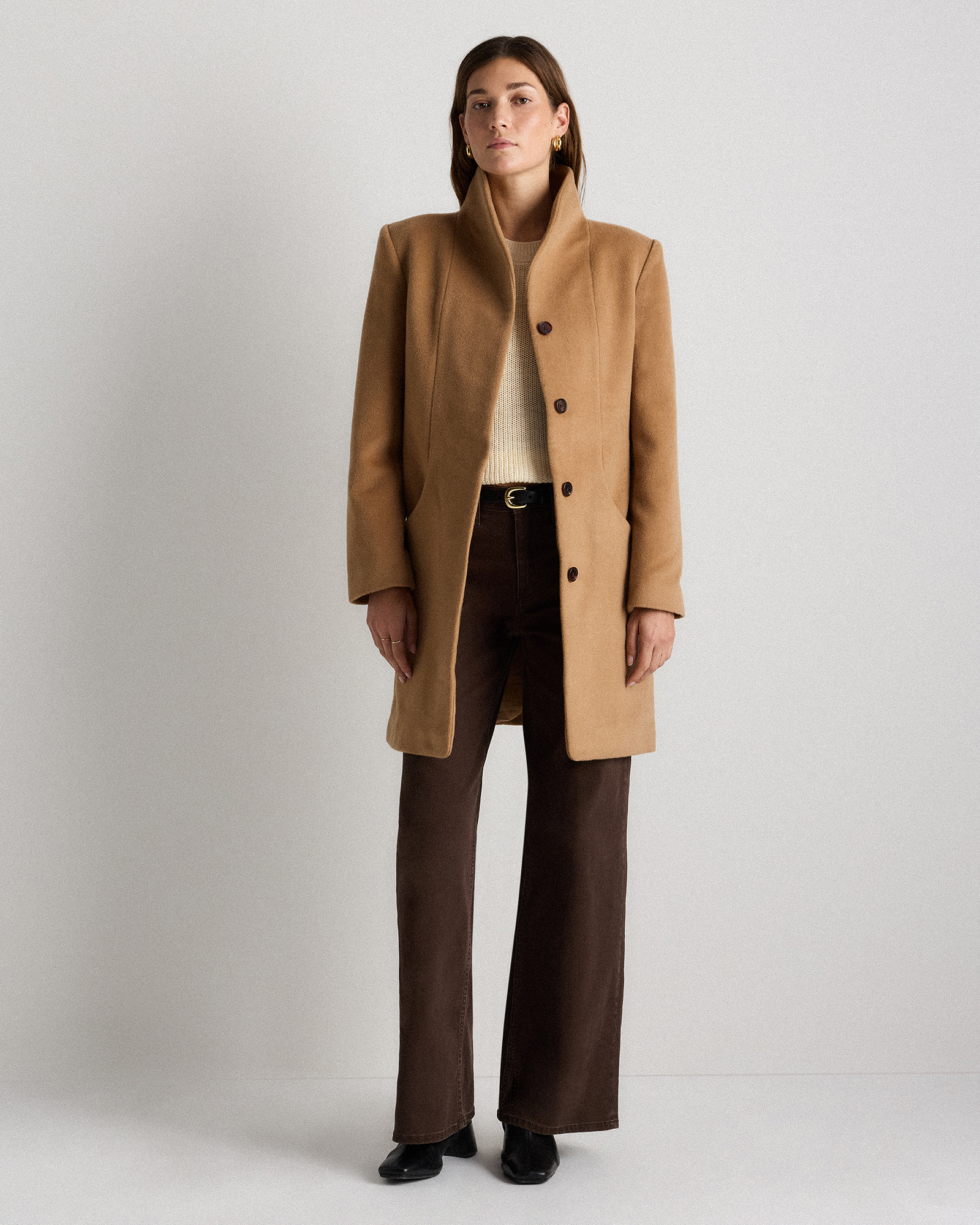 Wool Cashmere Cocoon Coat — Image 24