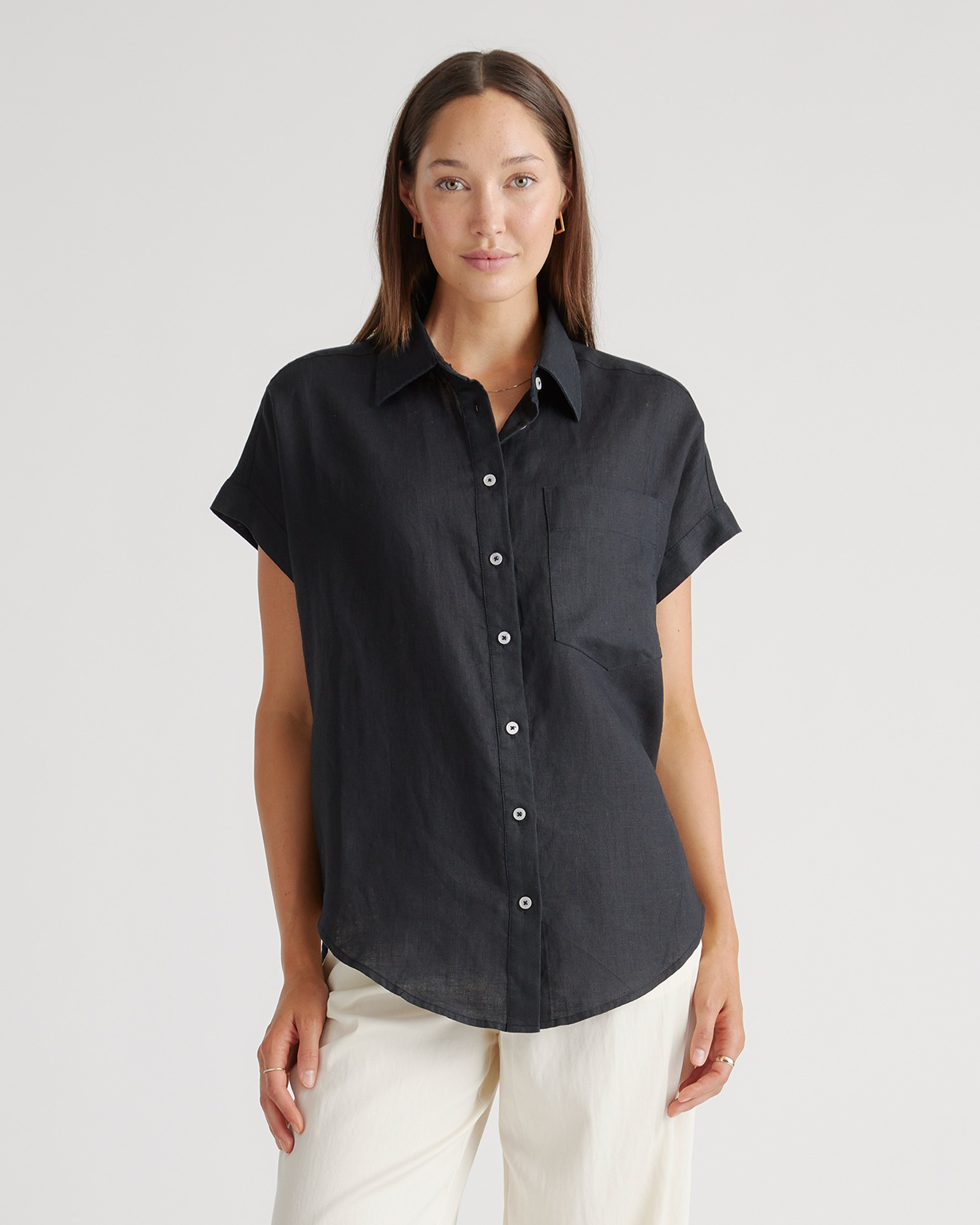 100% European Linen Camp Shirt — Image 38