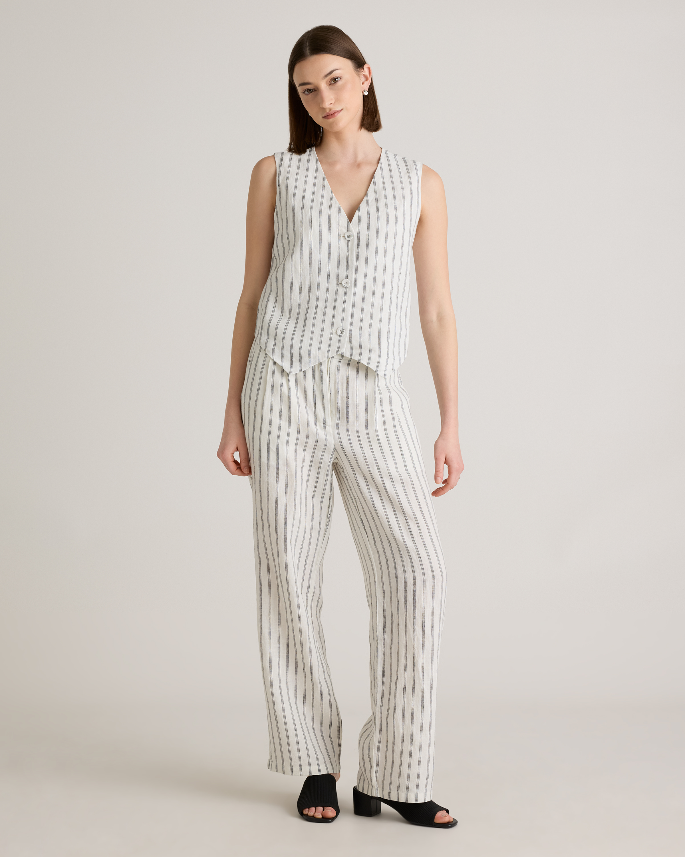 100% European Linen Vest — Image 9