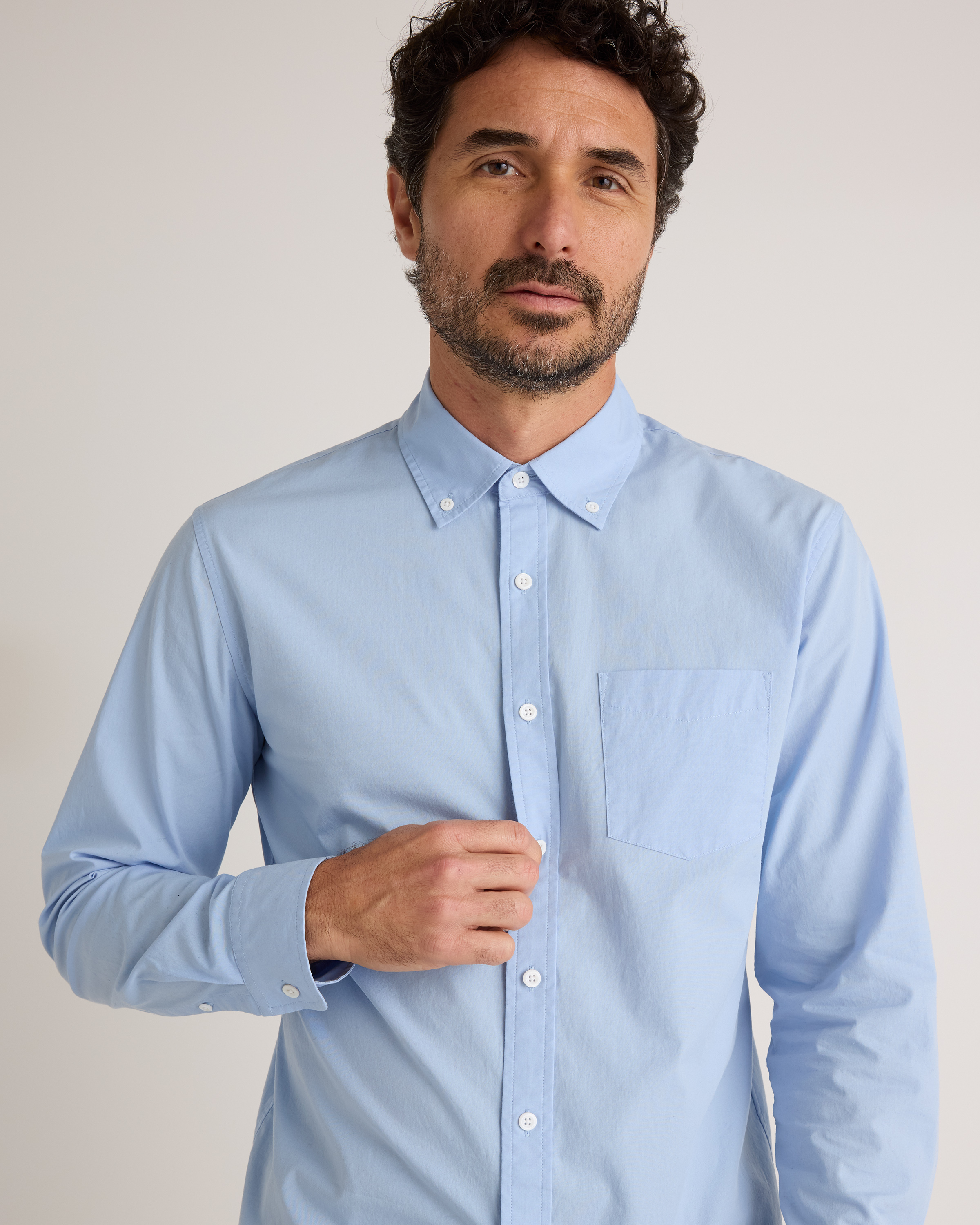 Organic Cotton Stretch Poplin Shirt — Image 7