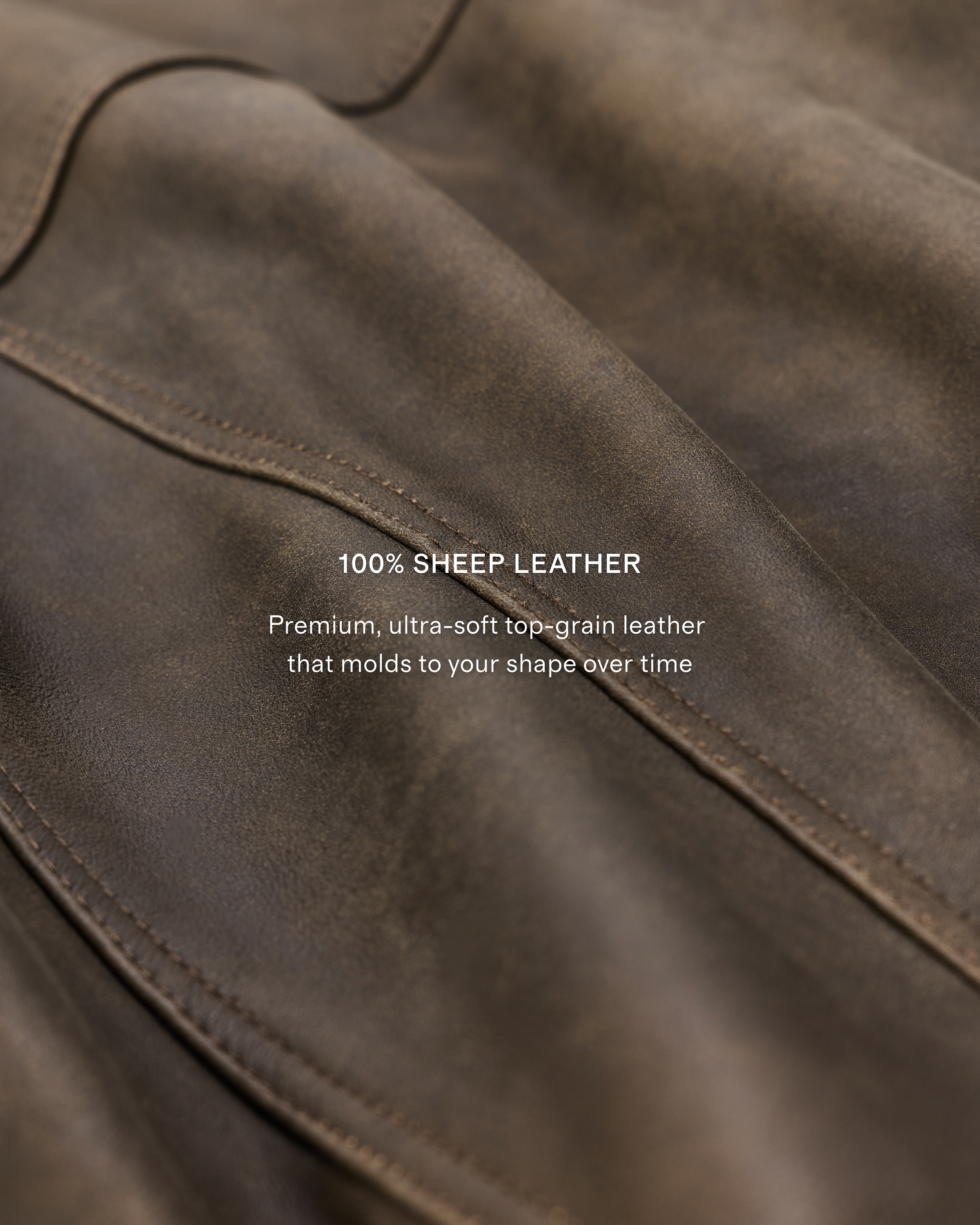 100% Leather Oversized Biker Jacket — Image 14