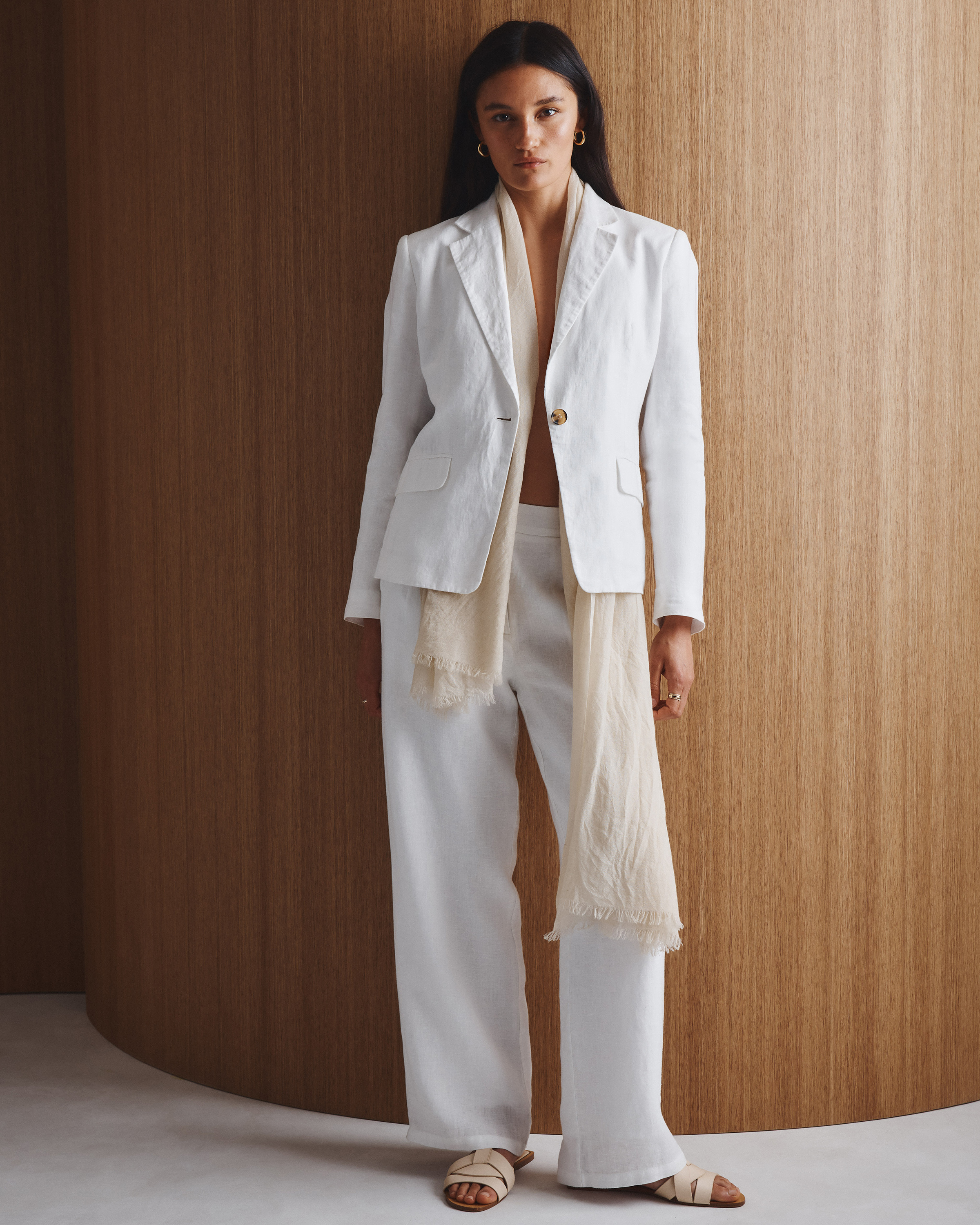 Featherweight Cashmere Silk Frayed Edge Scarf — Image 21