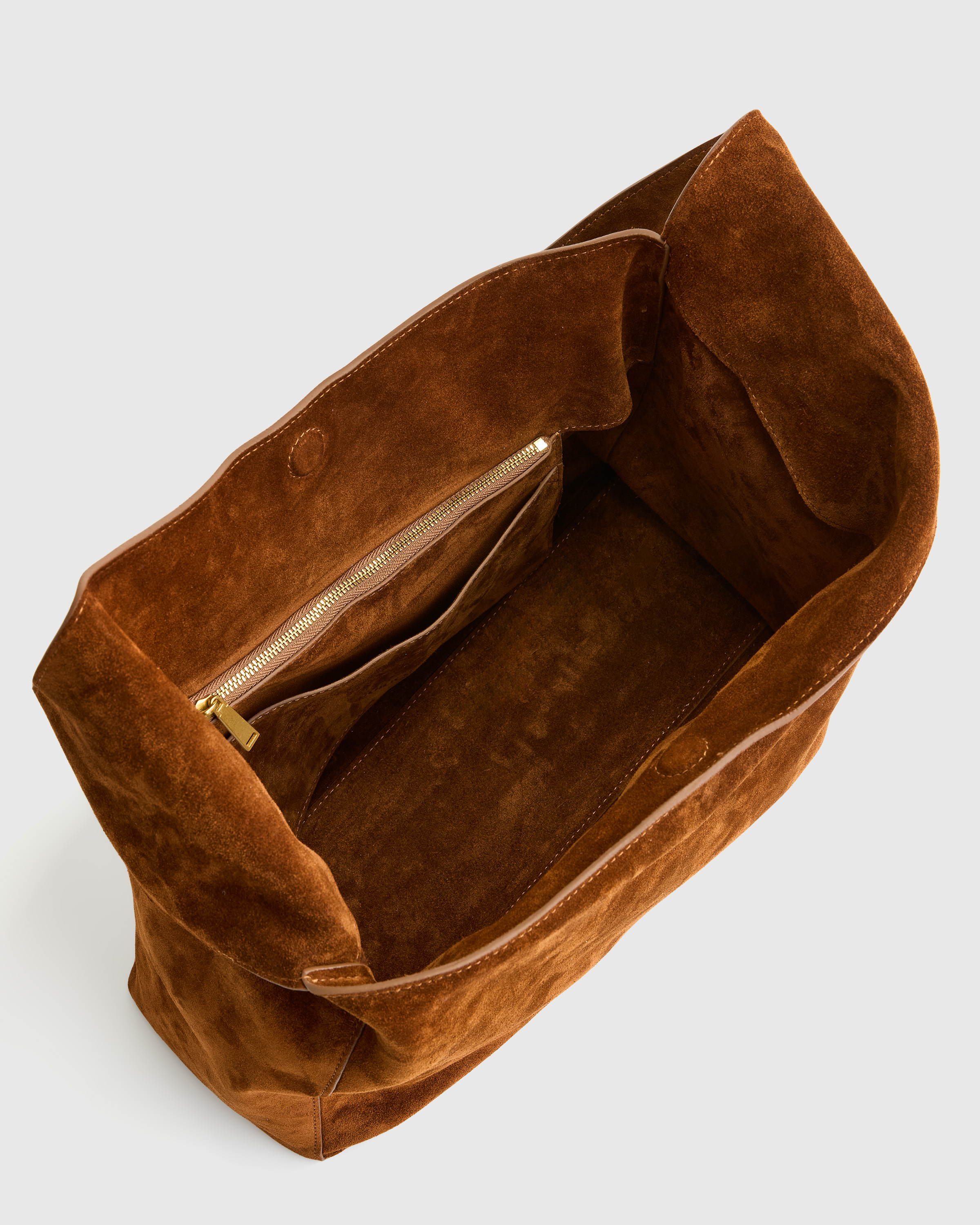 Italian Suede Slouchy Shoulder Bag — Image 18