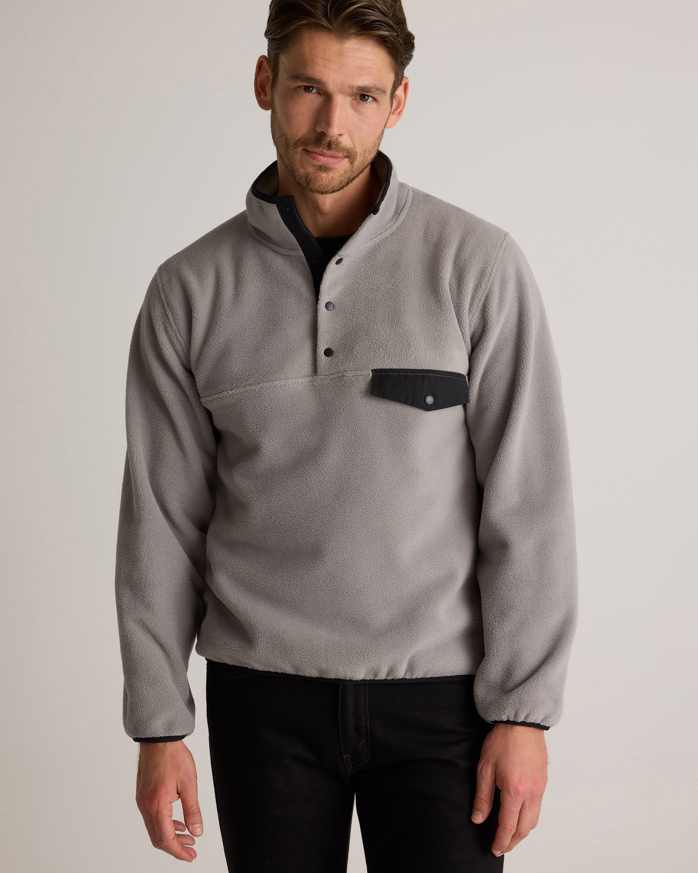 Polar Fleece Snap Pullover — Image 3