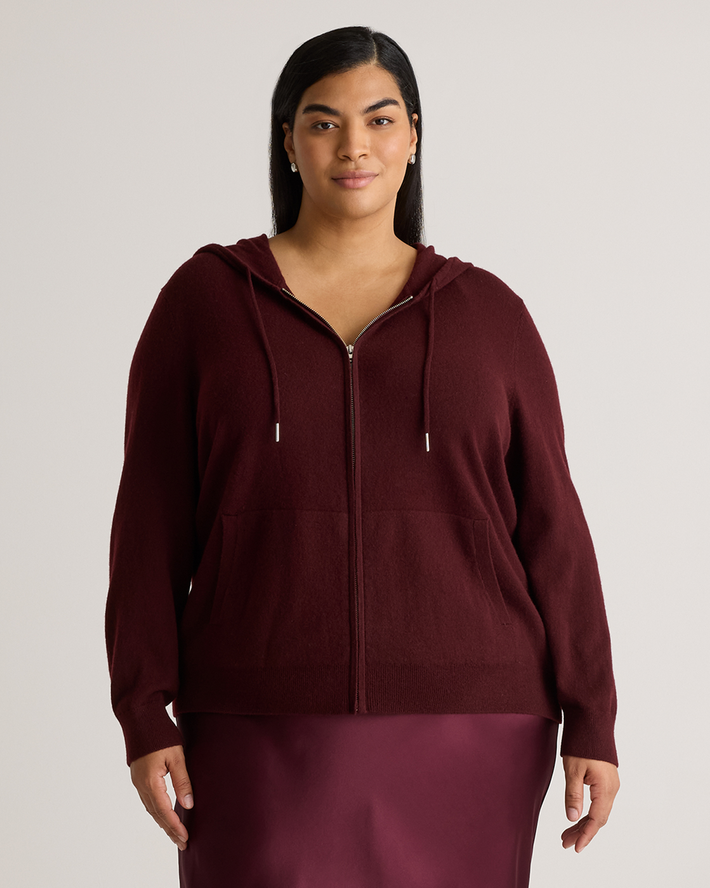 Mongolian Cashmere Full-Zip Hoodie — Image 18