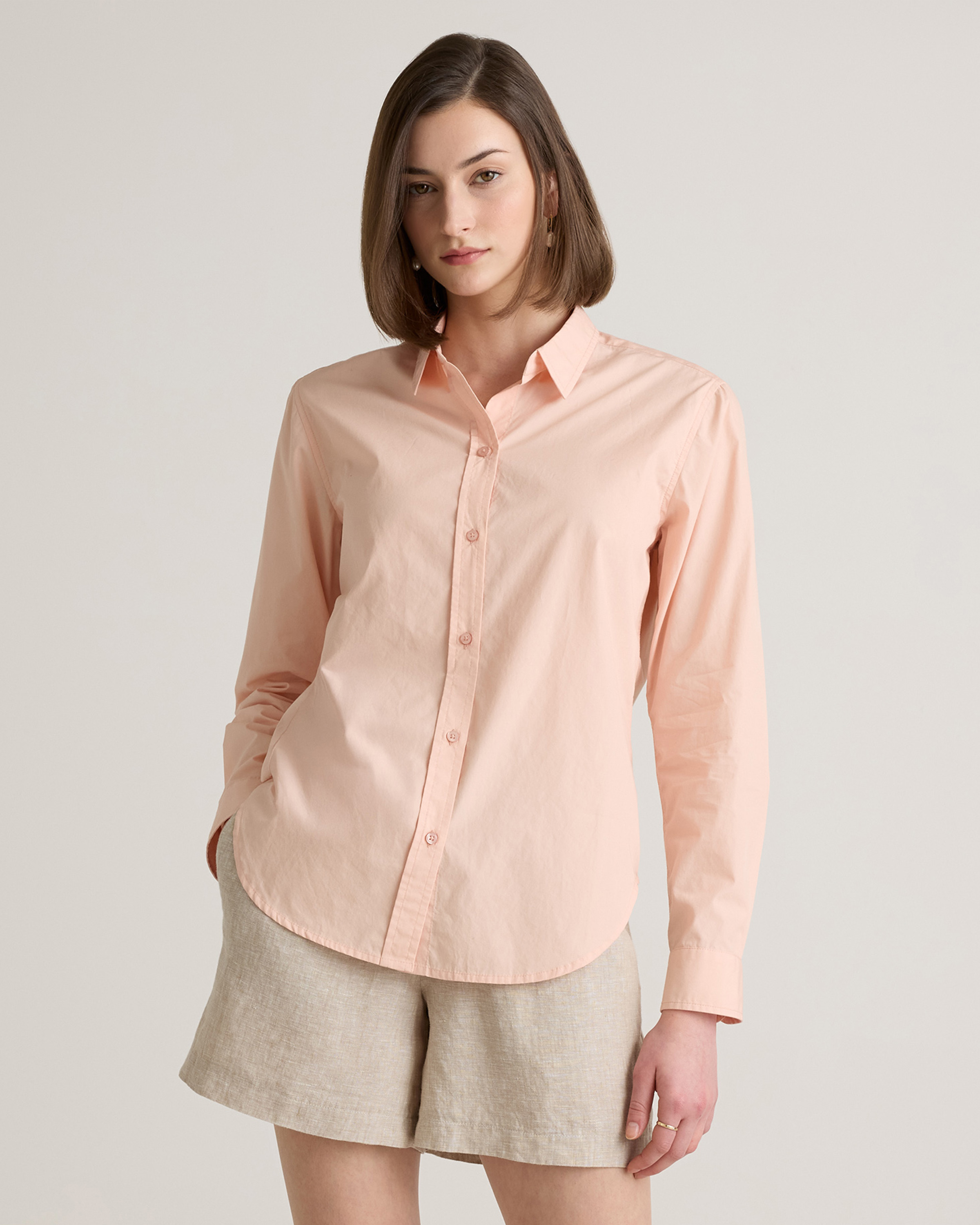 100% Organic Cotton Poplin Long Sleeve Shirt — Image 37